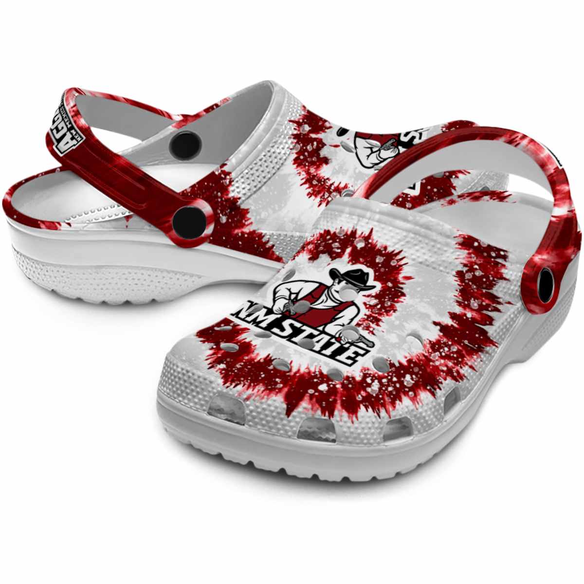 Merchidea New Mexico State Aggies NCAA Sport Crocs Crocband Clogs Shoes Comfortable For Men Women and Kids