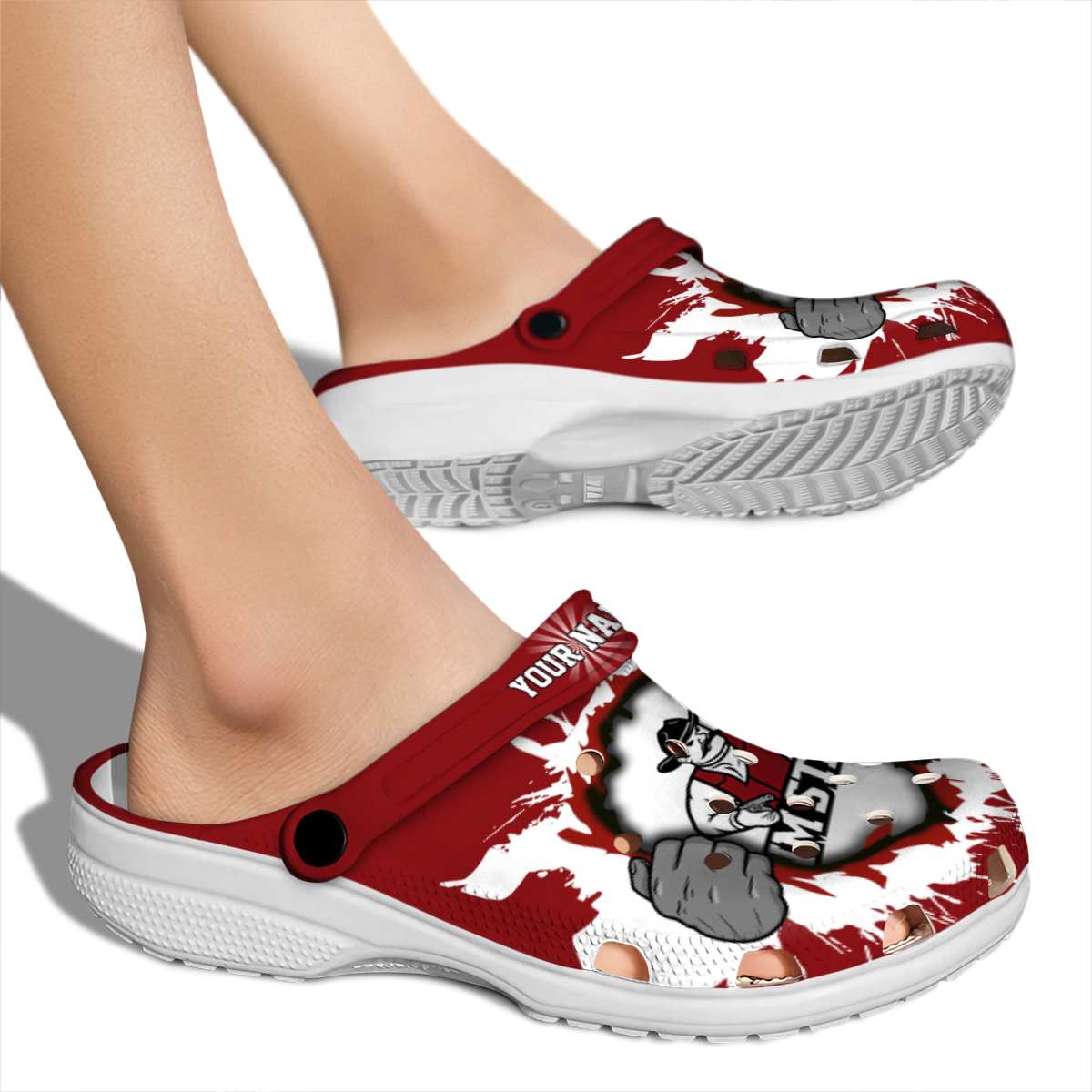 Merchidea New Mexico State Aggies NCAA Sport Crocs Crocband Clogs Shoes Comfortable For Men Women and Kids