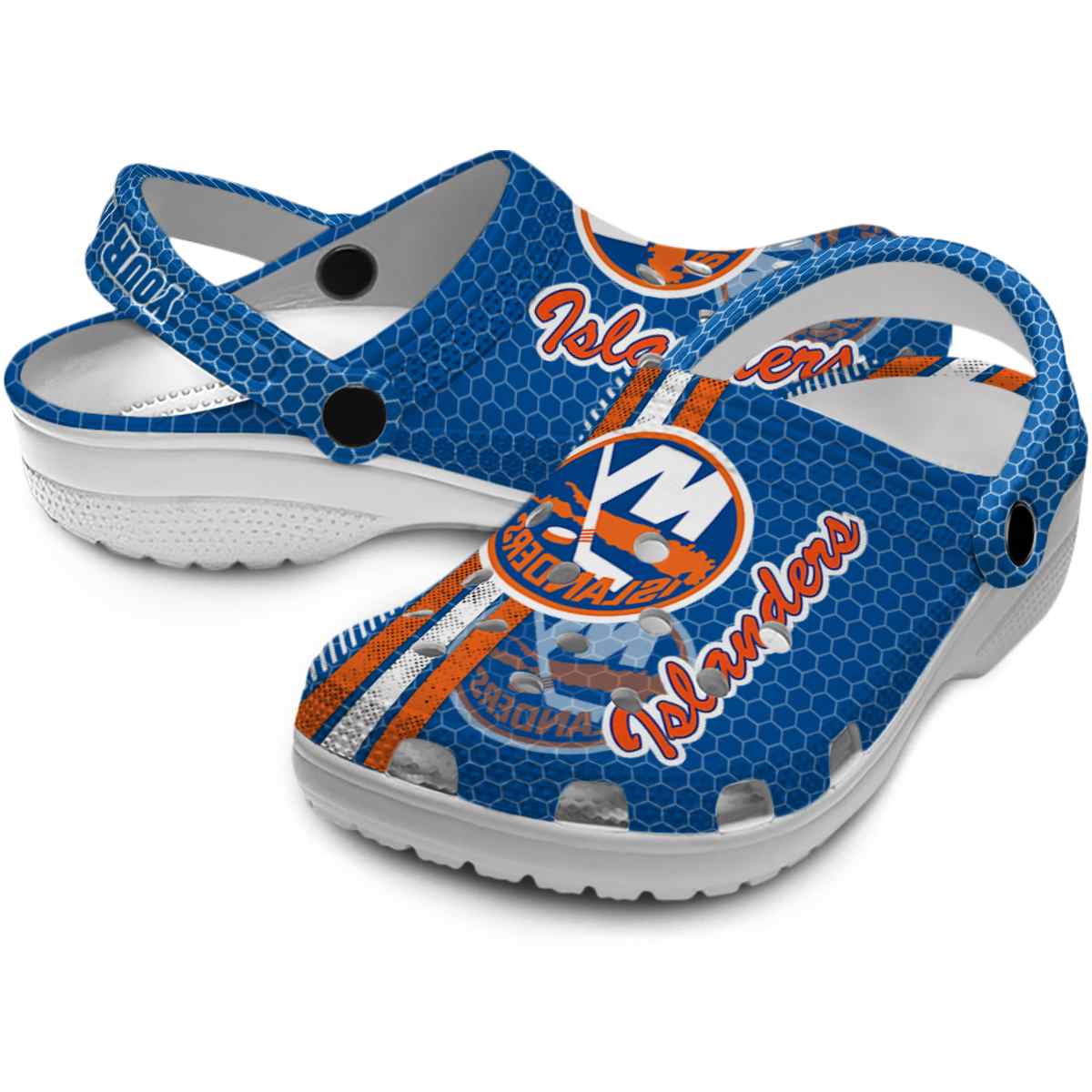 Merchidea New York Islanders NHL Sport Crocs Crocband Clogs Shoes Comfortable For Men Women and Kids