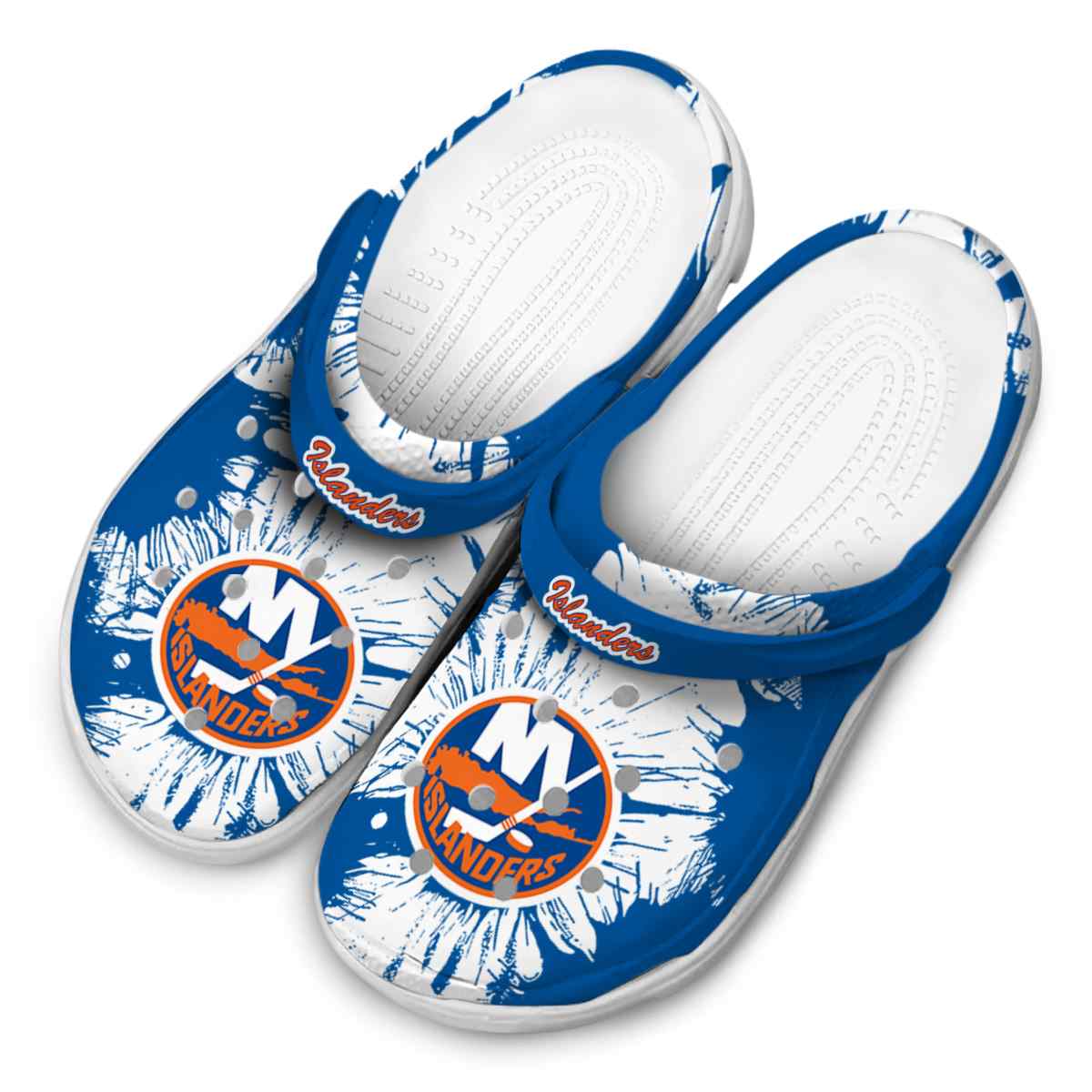 Merchidea New York Islanders NHL Sport Crocs Crocband Clogs Shoes Comfortable For Men Women and Kids