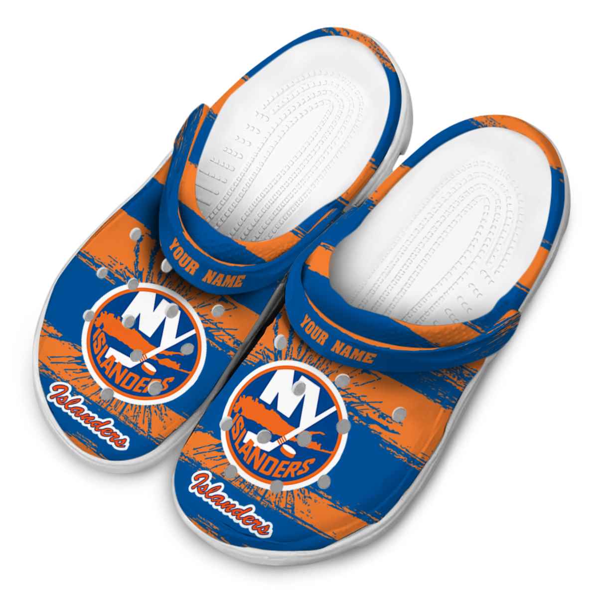 Merchidea New York Islanders NHL Sport Crocs Crocband Clogs Shoes Comfortable For Men Women and Kids