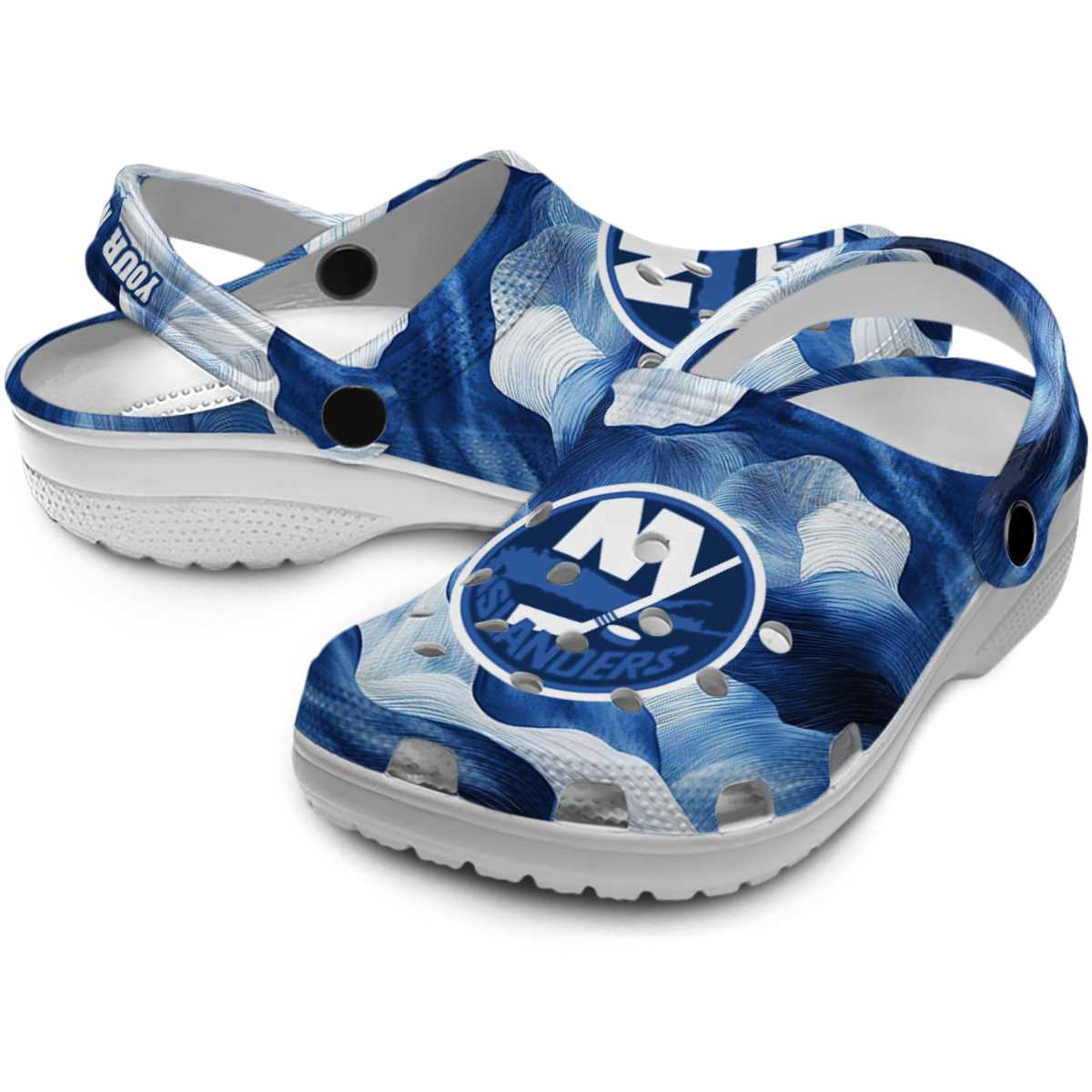 Merchidea New York Islanders NHL Sport Crocs Crocband Clogs Shoes Comfortable For Men Women and Kids