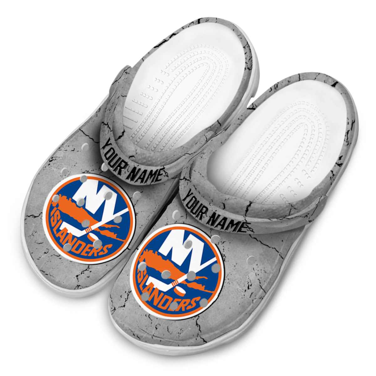Merchidea New York Islanders NHL Sport Crocs Crocband Clogs Shoes Comfortable For Men Women and Kids