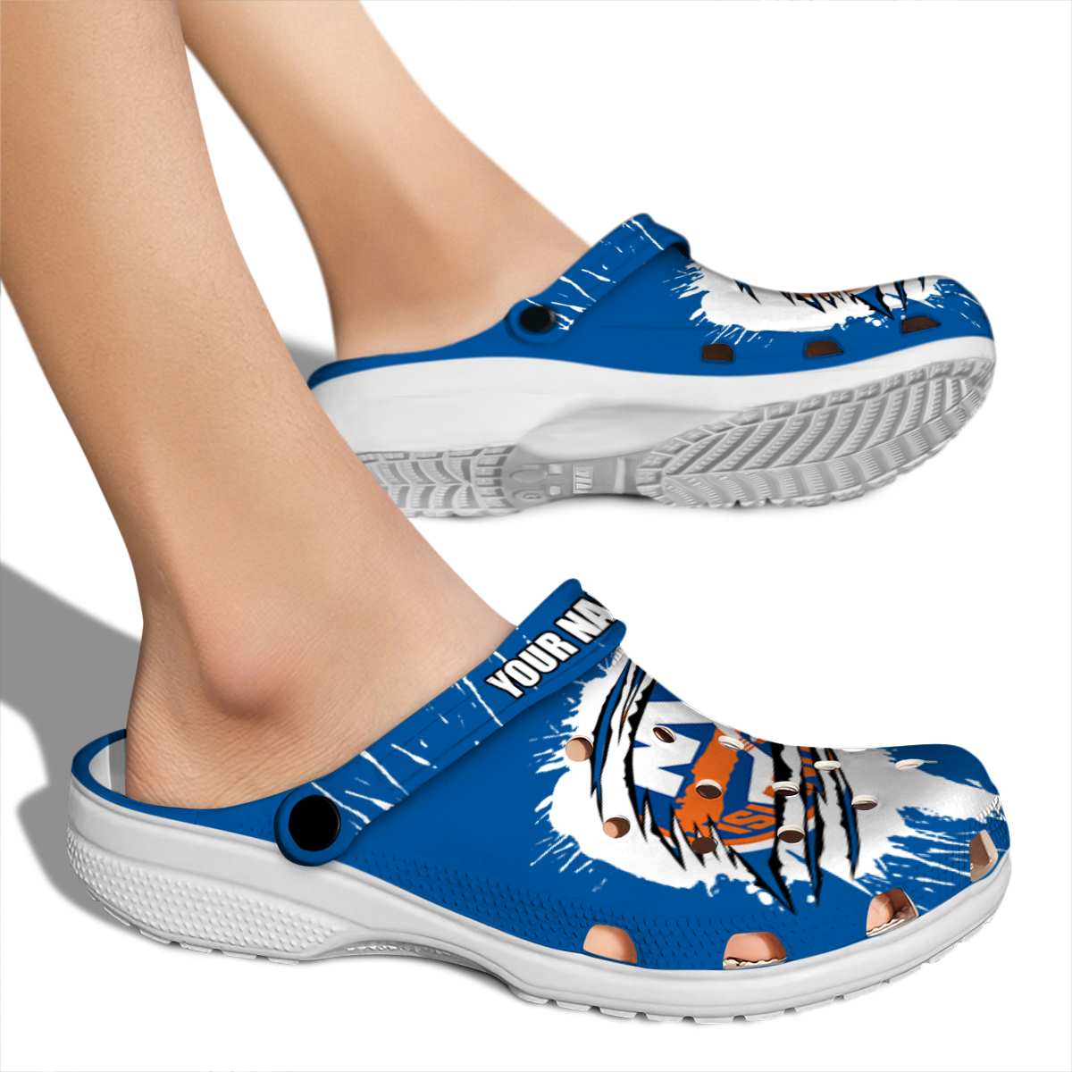 Merchidea New York Islanders NHL Sport Crocs Crocband Clogs Shoes Comfortable For Men Women and Kids