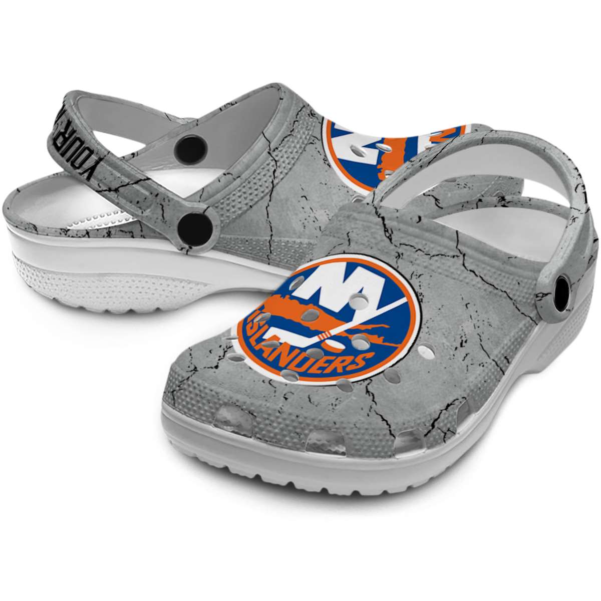 Merchidea New York Islanders NHL Sport Crocs Crocband Clogs Shoes Comfortable For Men Women and Kids