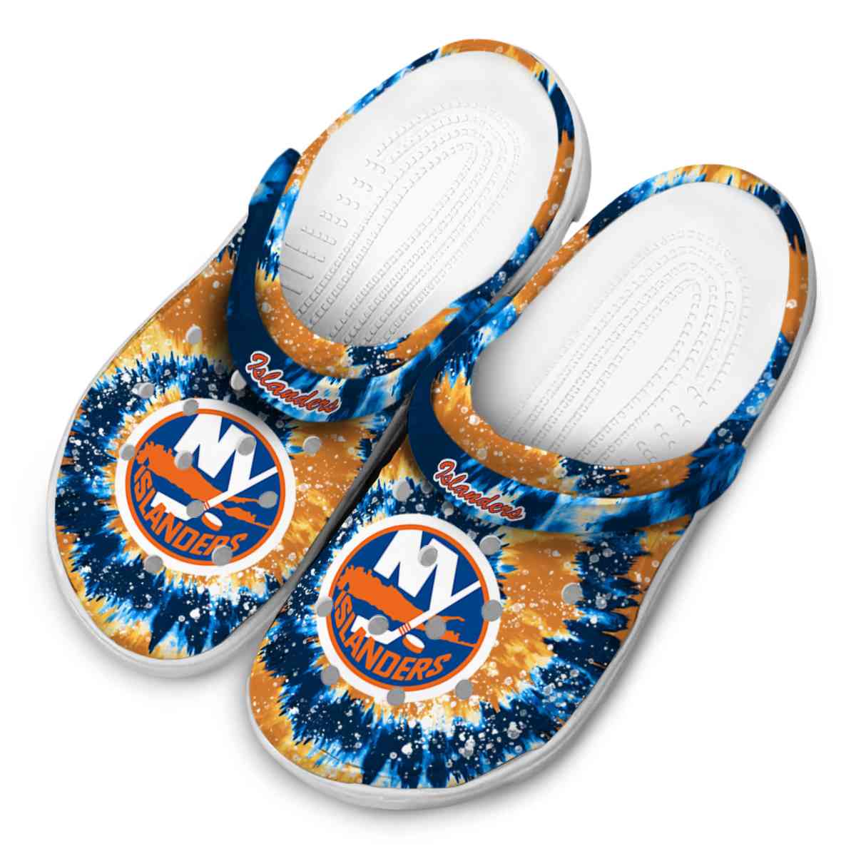 Merchidea New York Islanders NHL Sport Crocs Crocband Clogs Shoes Comfortable For Men Women and Kids