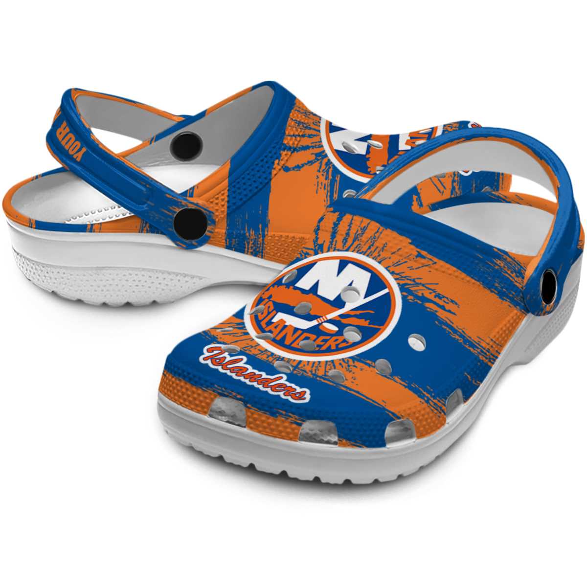 Merchidea New York Islanders NHL Sport Crocs Crocband Clogs Shoes Comfortable For Men Women and Kids