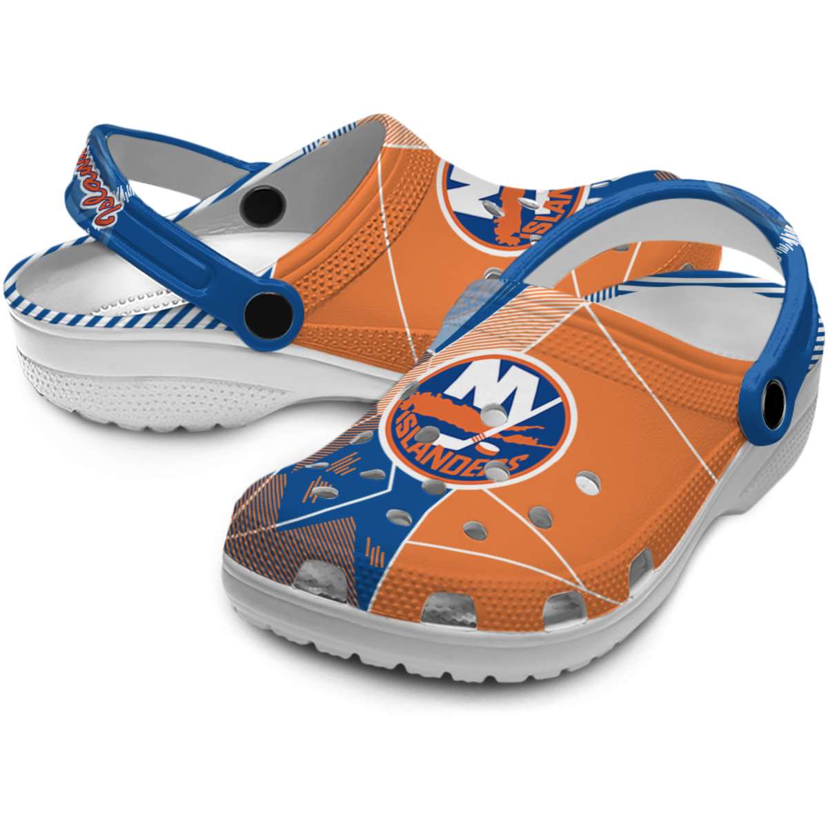 Merchidea New York Islanders NHL Sport Crocs Crocband Clogs Shoes Comfortable For Men Women and Kids