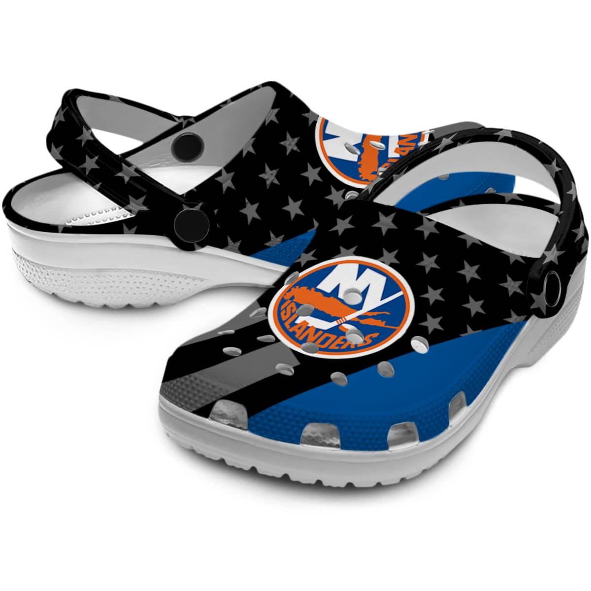 Merchidea New York Islanders NHL Sport Crocs Crocband Clogs Shoes Comfortable For Men Women and Kids