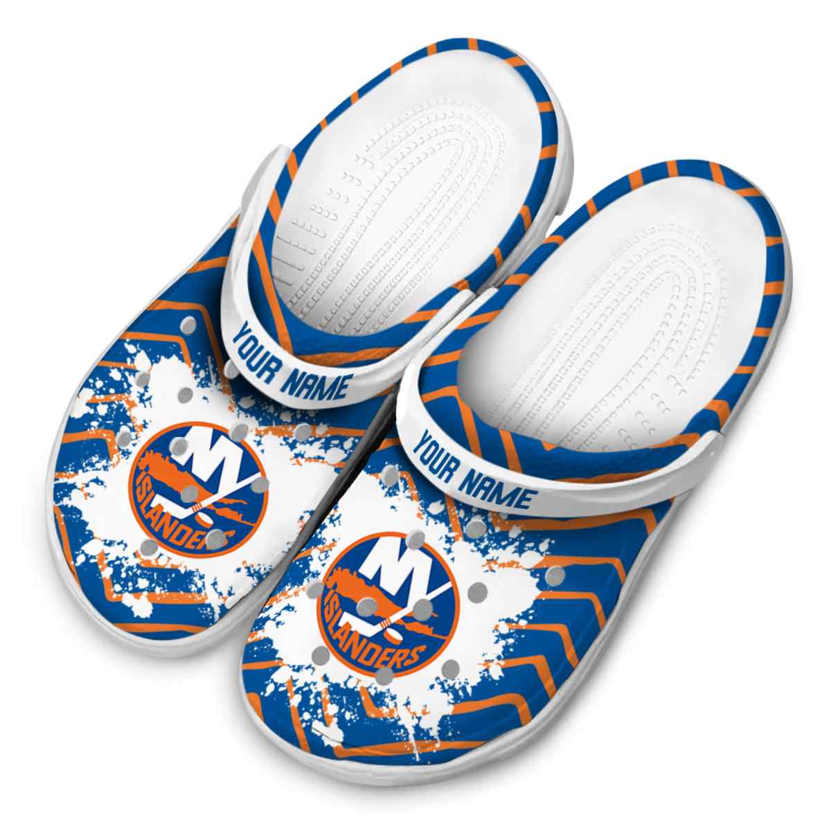 Merchidea New York Islanders NHL Sport Crocs Crocband Clogs Shoes Comfortable For Men Women and Kids