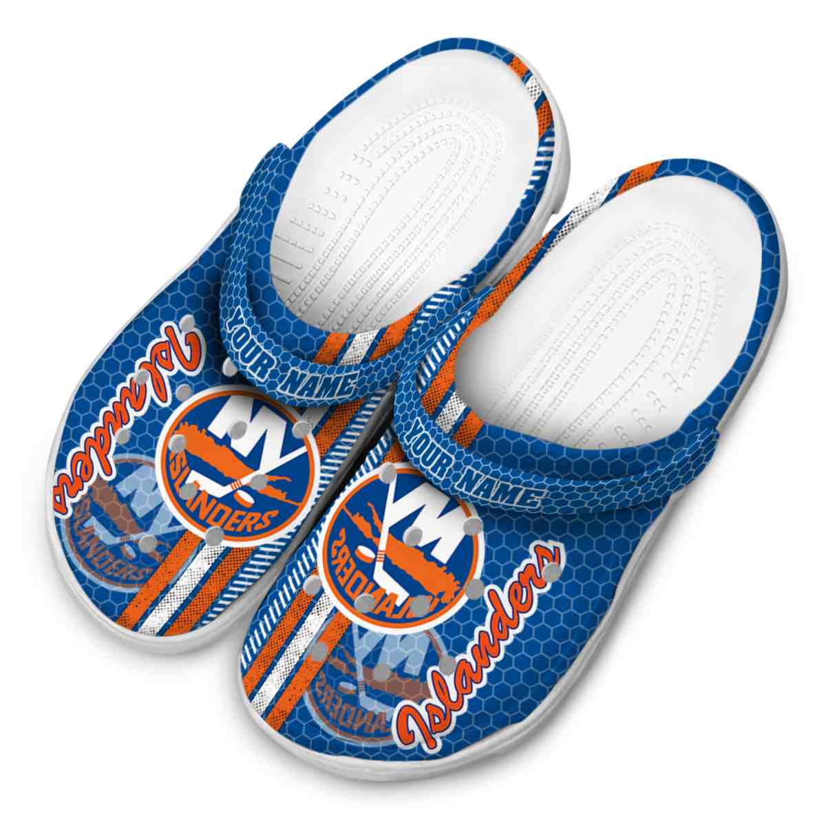 Merchidea New York Islanders NHL Sport Crocs Crocband Clogs Shoes Comfortable For Men Women and Kids