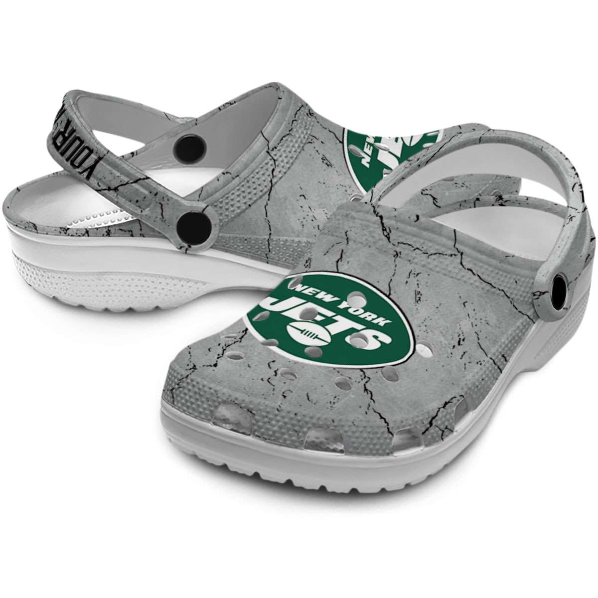 Merchidea New York Jets NFL Sport Crocs Crocband Clogs Shoes Comfortable For Men Women and Kids