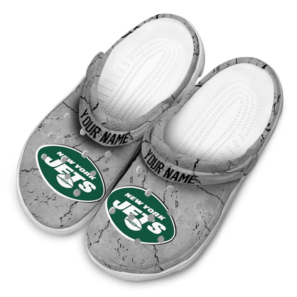 Merchidea New York Jets NFL Sport Crocs Crocband Clogs Shoes Comfortable For Men Women and Kids