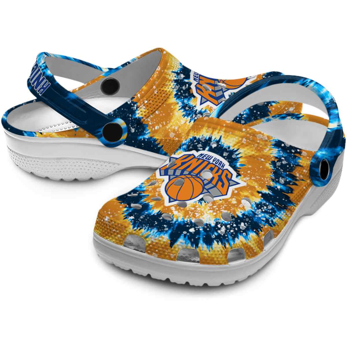 Merchidea New York Knicks NBA Sport Crocs Crocband Clogs Shoes Comfortable For Men Women and Kids
