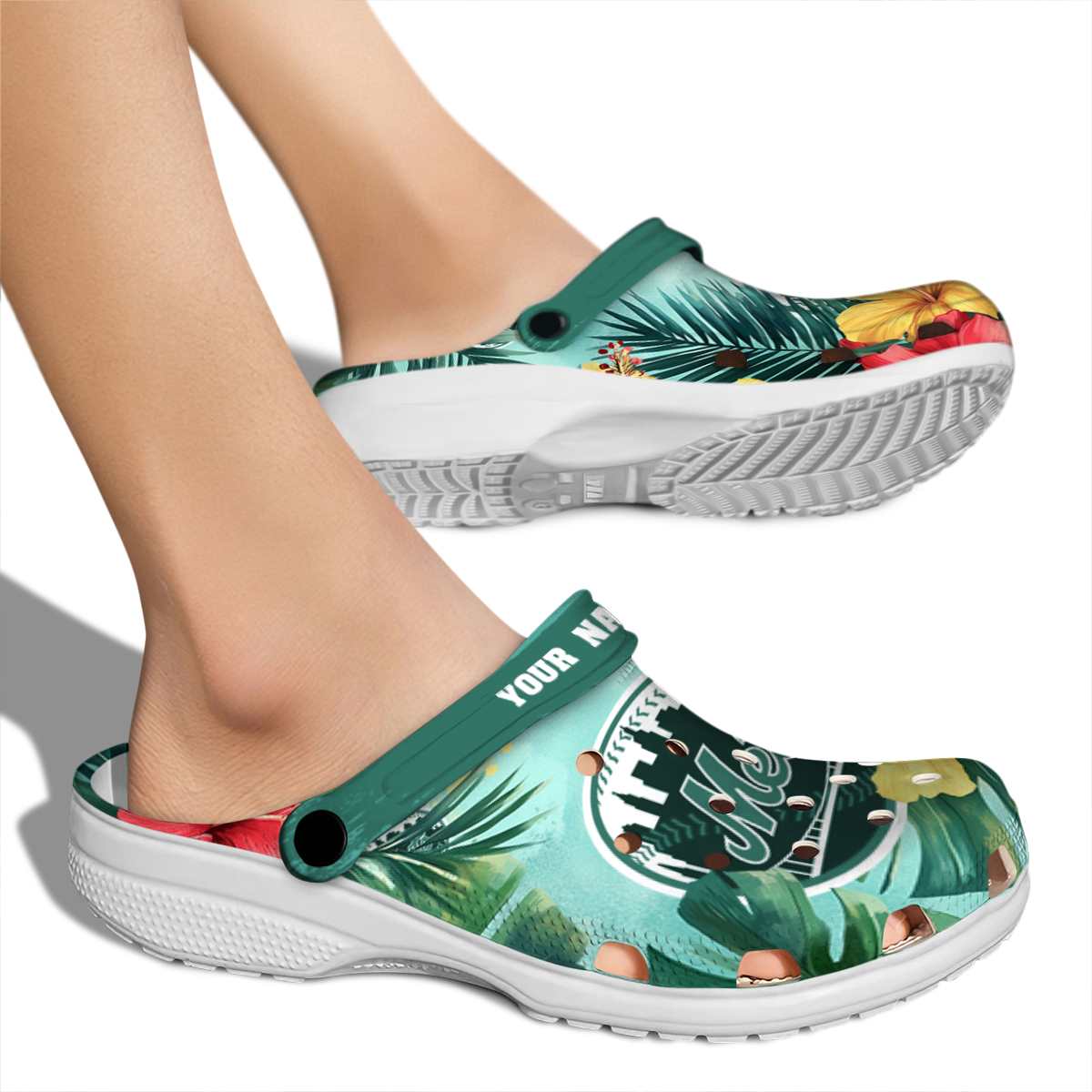 Merchidea New York Mets MLB Sport Crocs Crocband Clogs Shoes Comfortable For Men Women and Kids