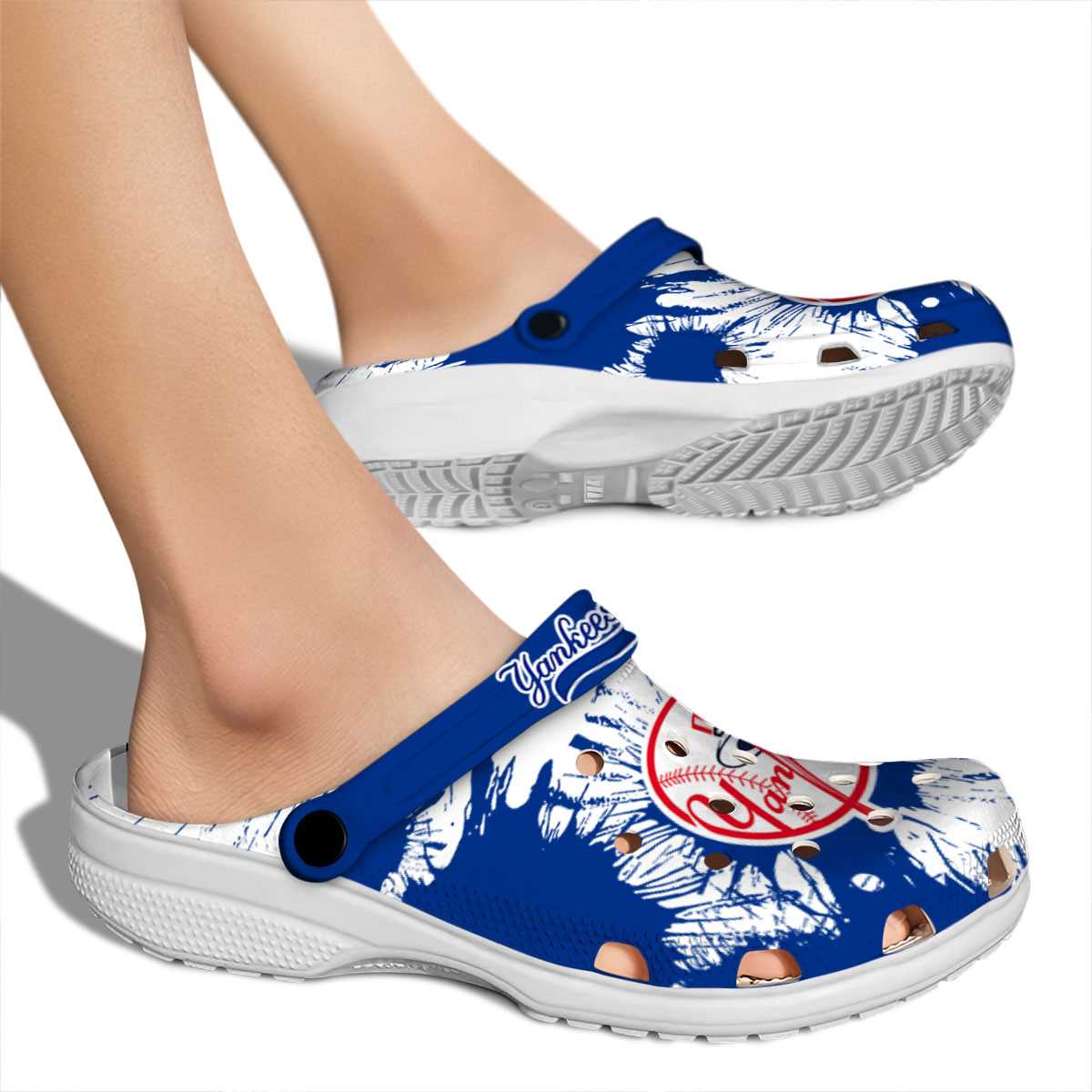 Merchidea New York Yankees MLB Sport Crocs Crocband Clogs Shoes Comfortable For Men Women and Kids