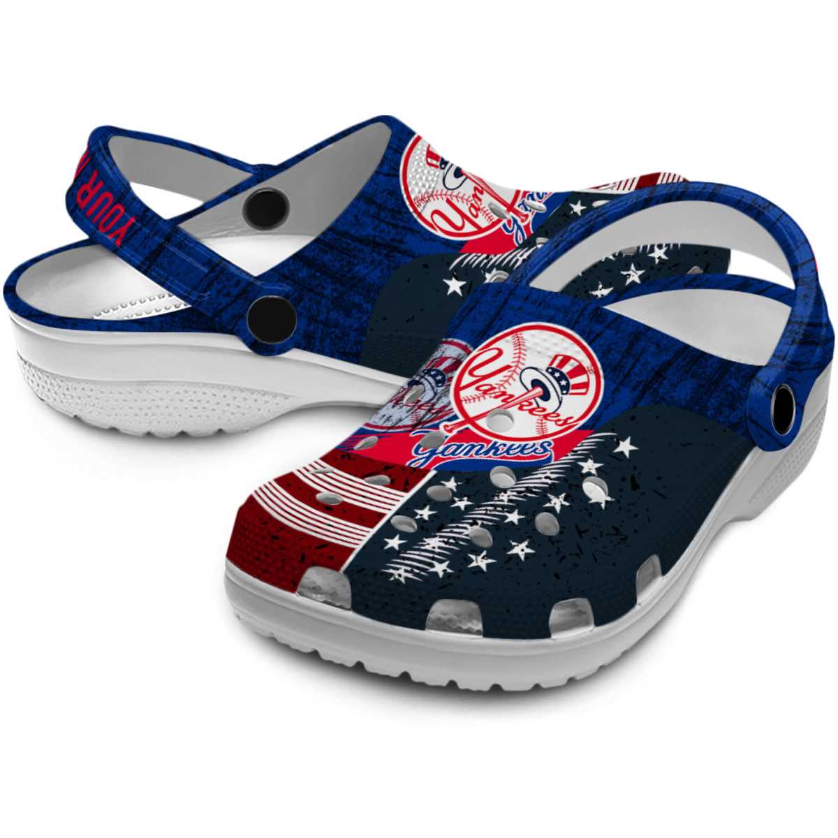 Merchidea New York Yankees MLB Sport Crocs Crocband Clogs Shoes Comfortable For Men Women and Kids