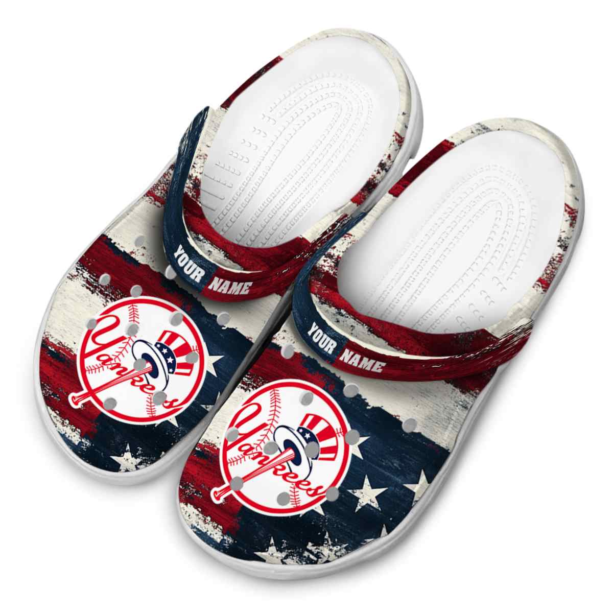 Merchidea New York Yankees MLB Sport Crocs Crocband Clogs Shoes Comfortable For Men Women and Kids