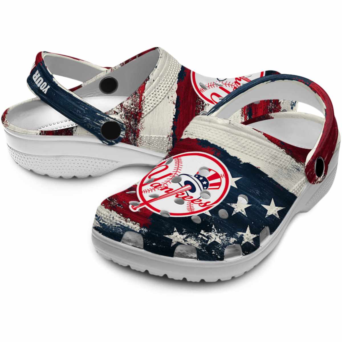 Merchidea New York Yankees MLB Sport Crocs Crocband Clogs Shoes Comfortable For Men Women and Kids