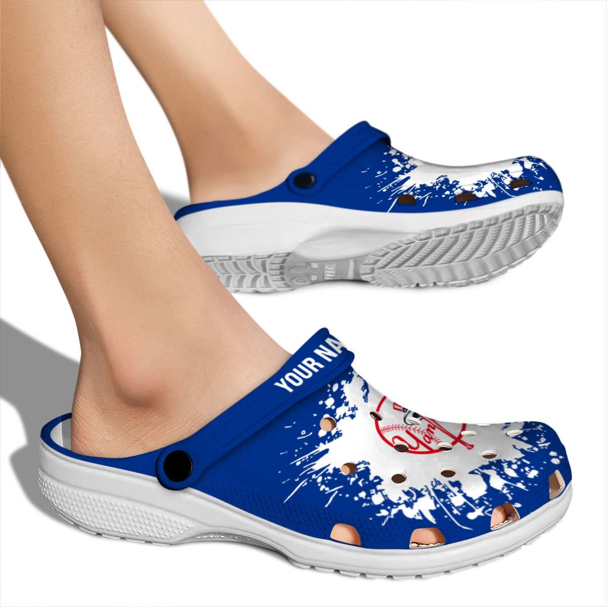 Merchidea New York Yankees MLB Sport Crocs Crocband Clogs Shoes Comfortable For Men Women and Kids