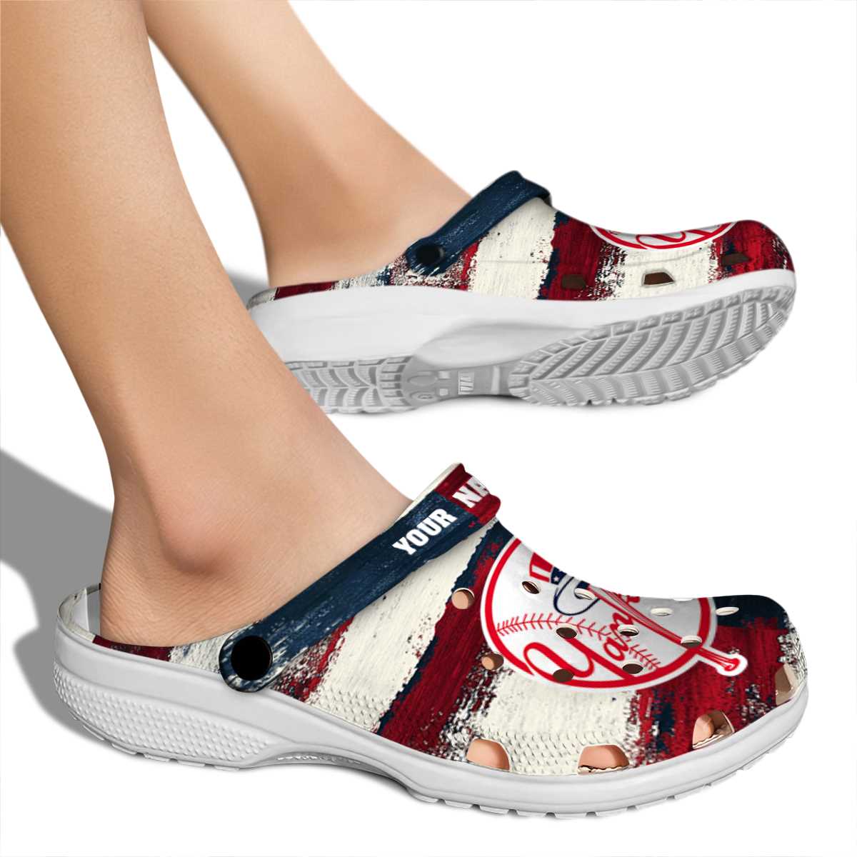 Merchidea New York Yankees MLB Sport Crocs Crocband Clogs Shoes Comfortable For Men Women and Kids