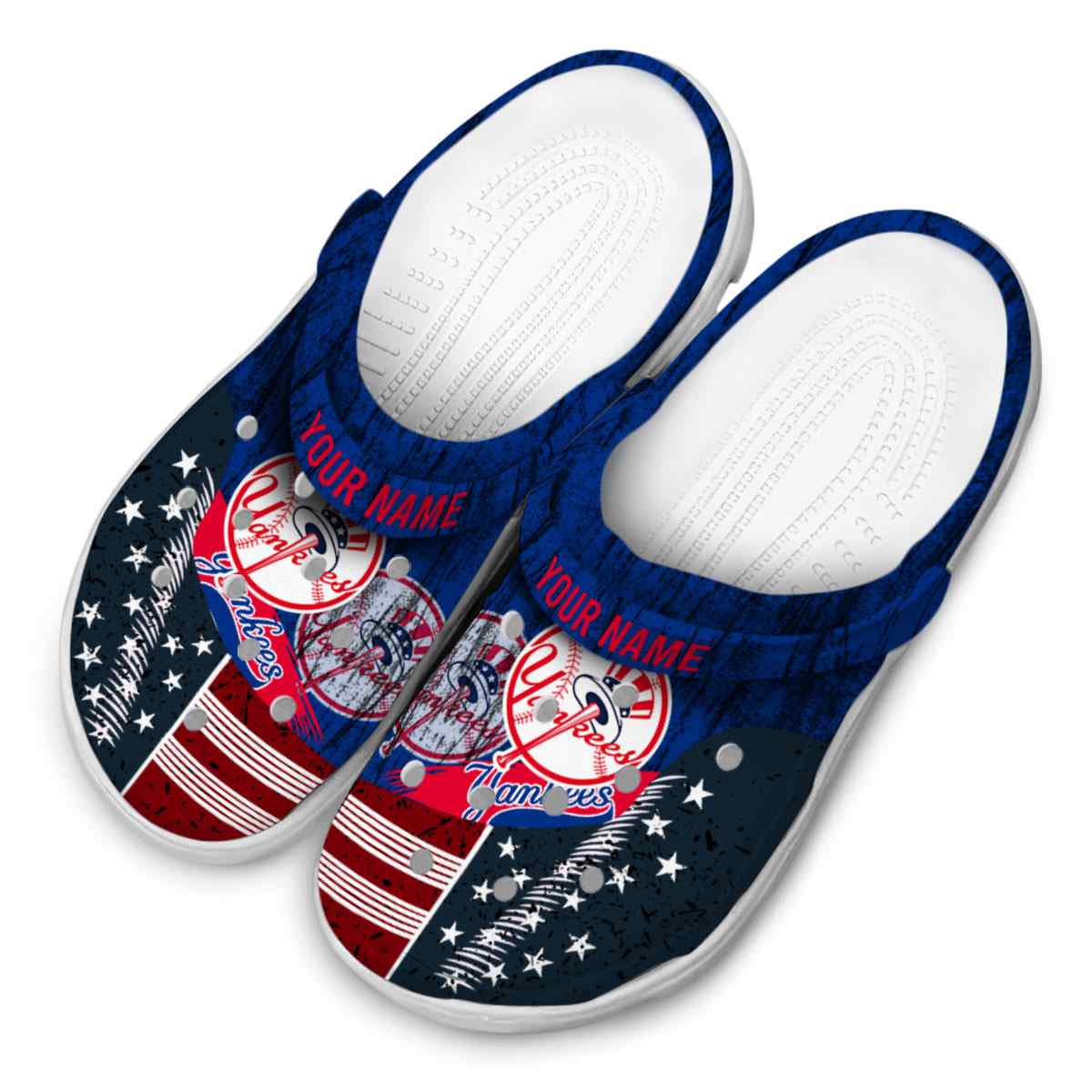 Merchidea New York Yankees MLB Sport Crocs Crocband Clogs Shoes Comfortable For Men Women and Kids