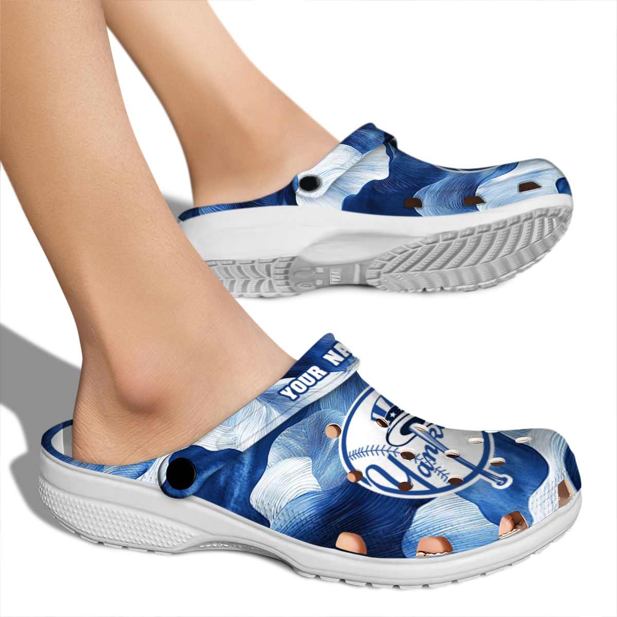 Merchidea New York Yankees MLB Sport Crocs Crocband Clogs Shoes Comfortable For Men Women and Kids