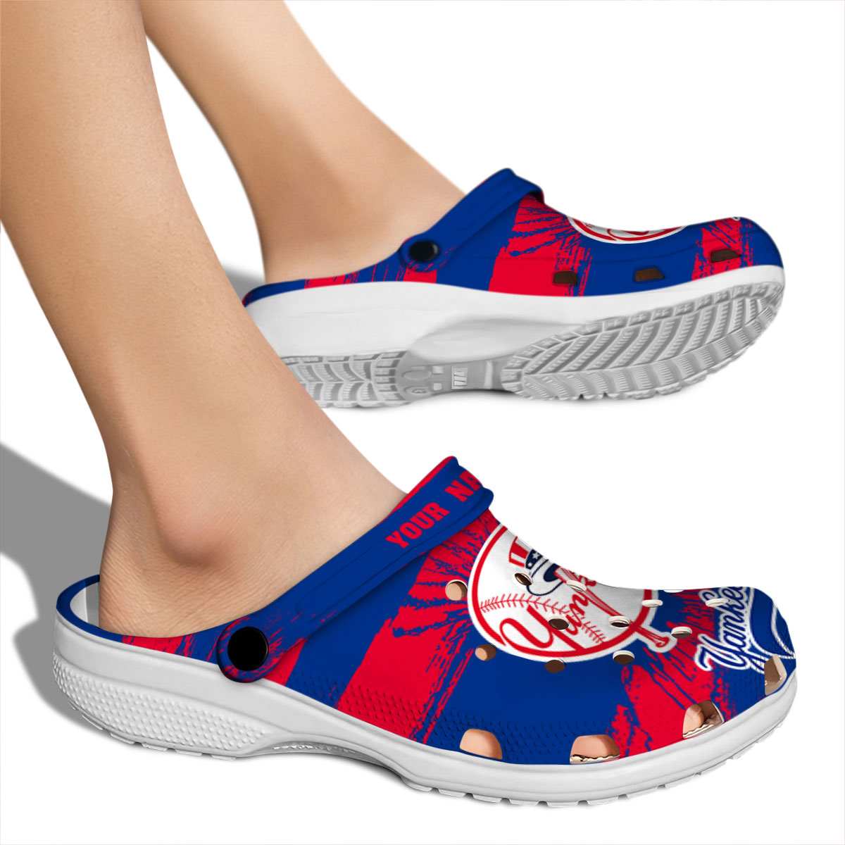 Merchidea New York Yankees MLB Sport Crocs Crocband Clogs Shoes Comfortable For Men Women and Kids