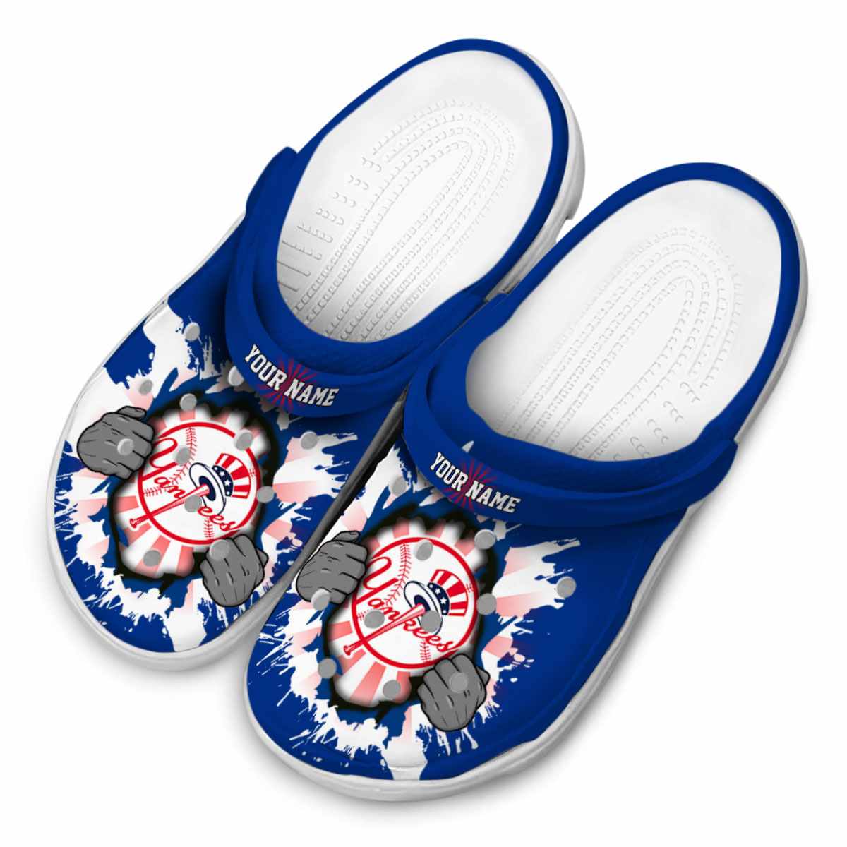 Merchidea New York Yankees MLB Sport Crocs Crocband Clogs Shoes Comfortable For Men Women and Kids