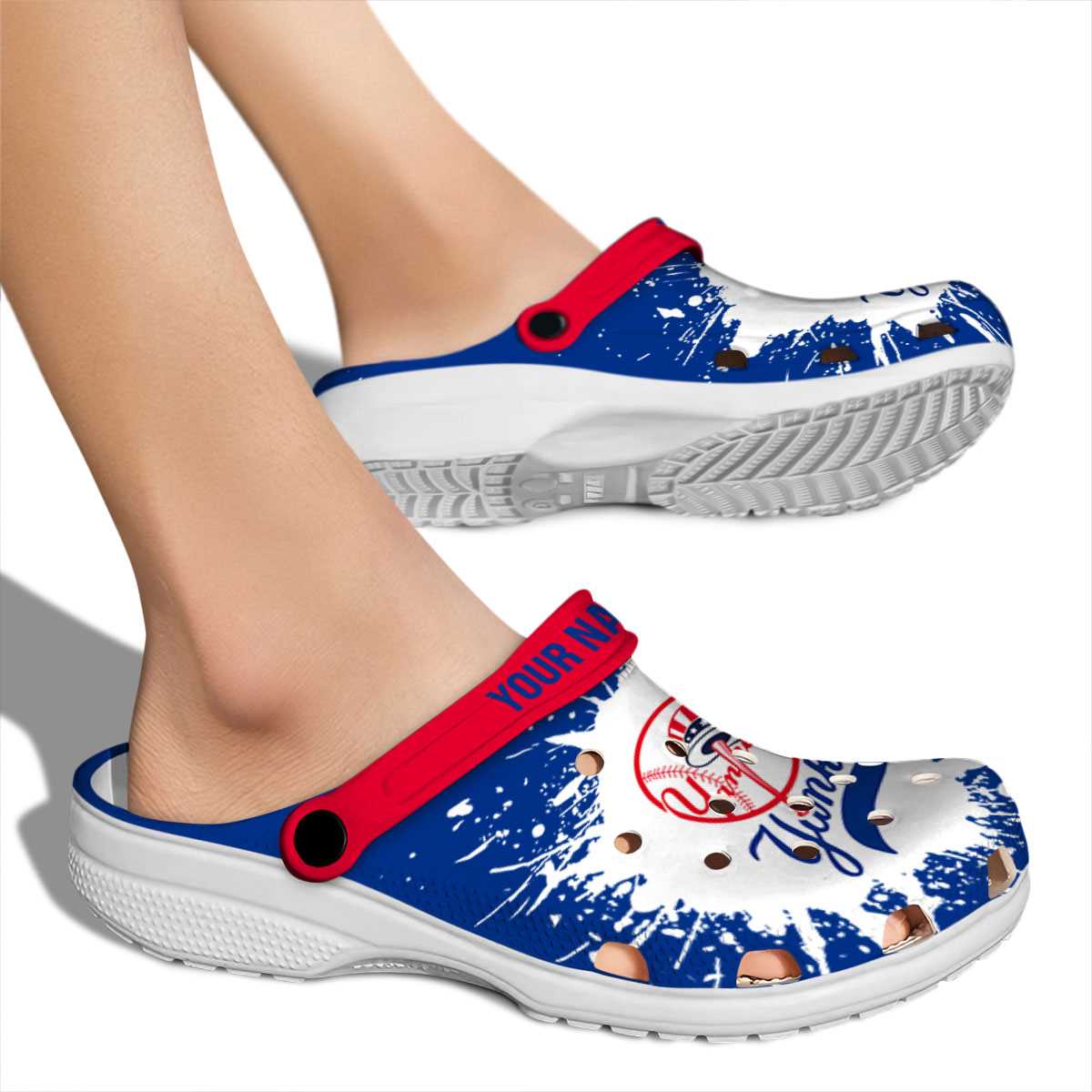 Merchidea New York Yankees MLB Sport Crocs Crocband Clogs Shoes Comfortable For Men Women and Kids