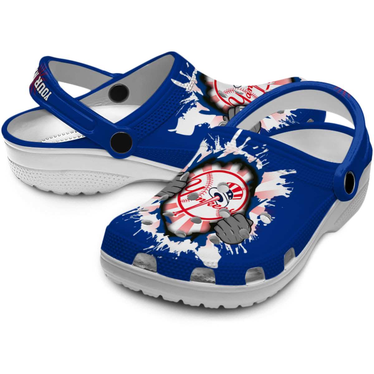 Merchidea New York Yankees MLB Sport Crocs Crocband Clogs Shoes Comfortable For Men Women and Kids