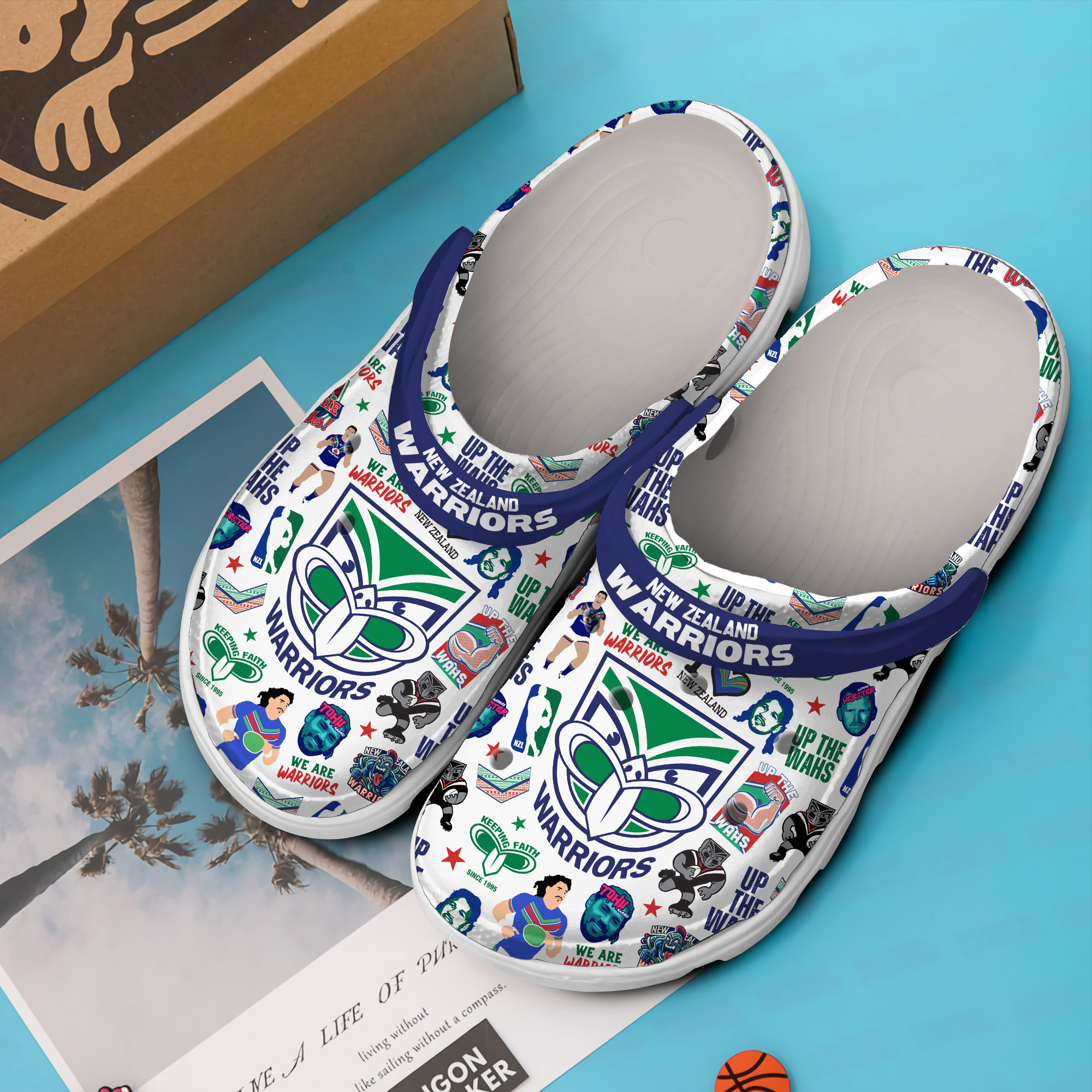 Merchidea New Zealand Warriors NRL Sport Crocs Crocband Clogs Shoes Comfortable For Men Women and Kids