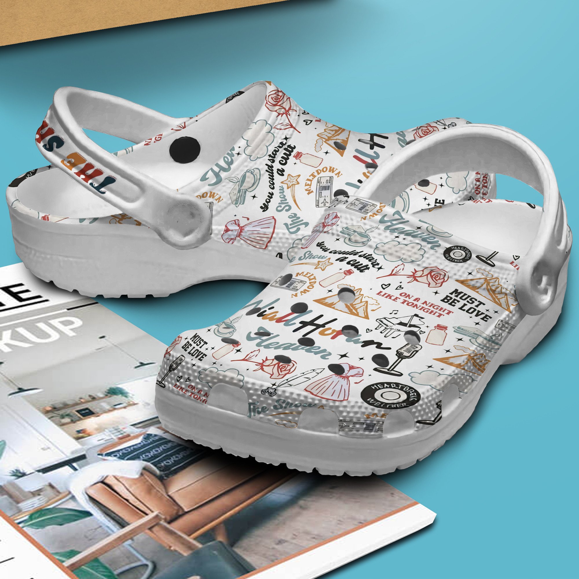 Merchidea Niall Horan Music Crocs Crocband Clogs Shoes Comfortable For Men Women and Kids