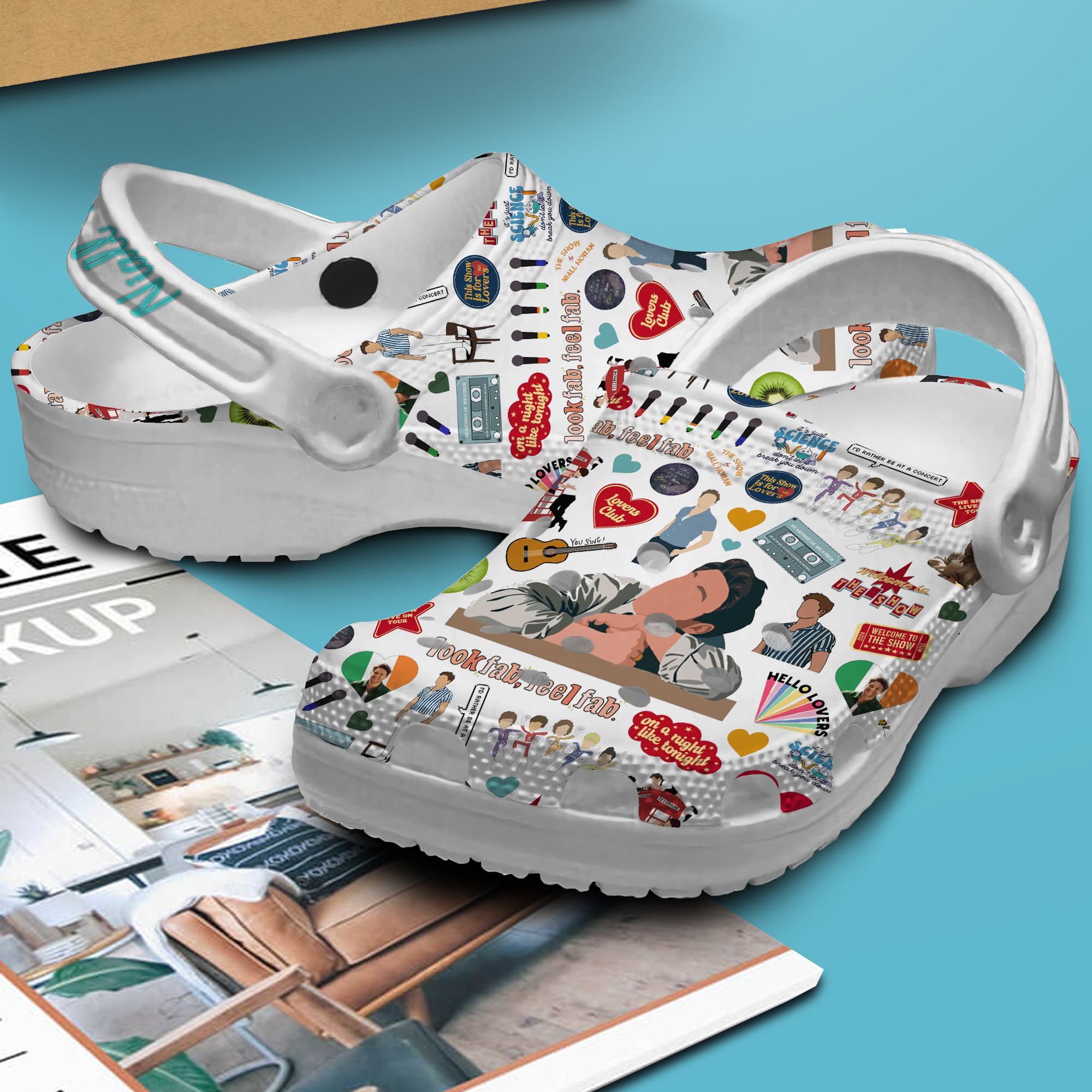 Merchidea Niall Horan Music Crocs Crocband Clogs Shoes Comfortable For Men Women and Kids