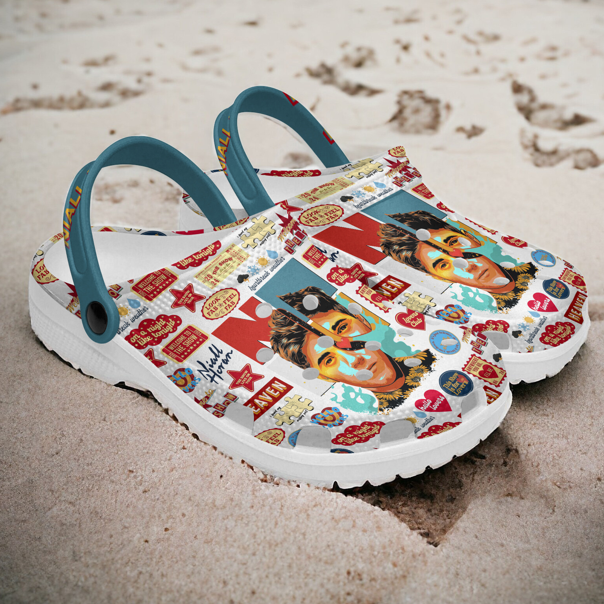 Merchidea Niall Horan Music Crocs Crocband Clogs Shoes Comfortable For Men Women and Kids