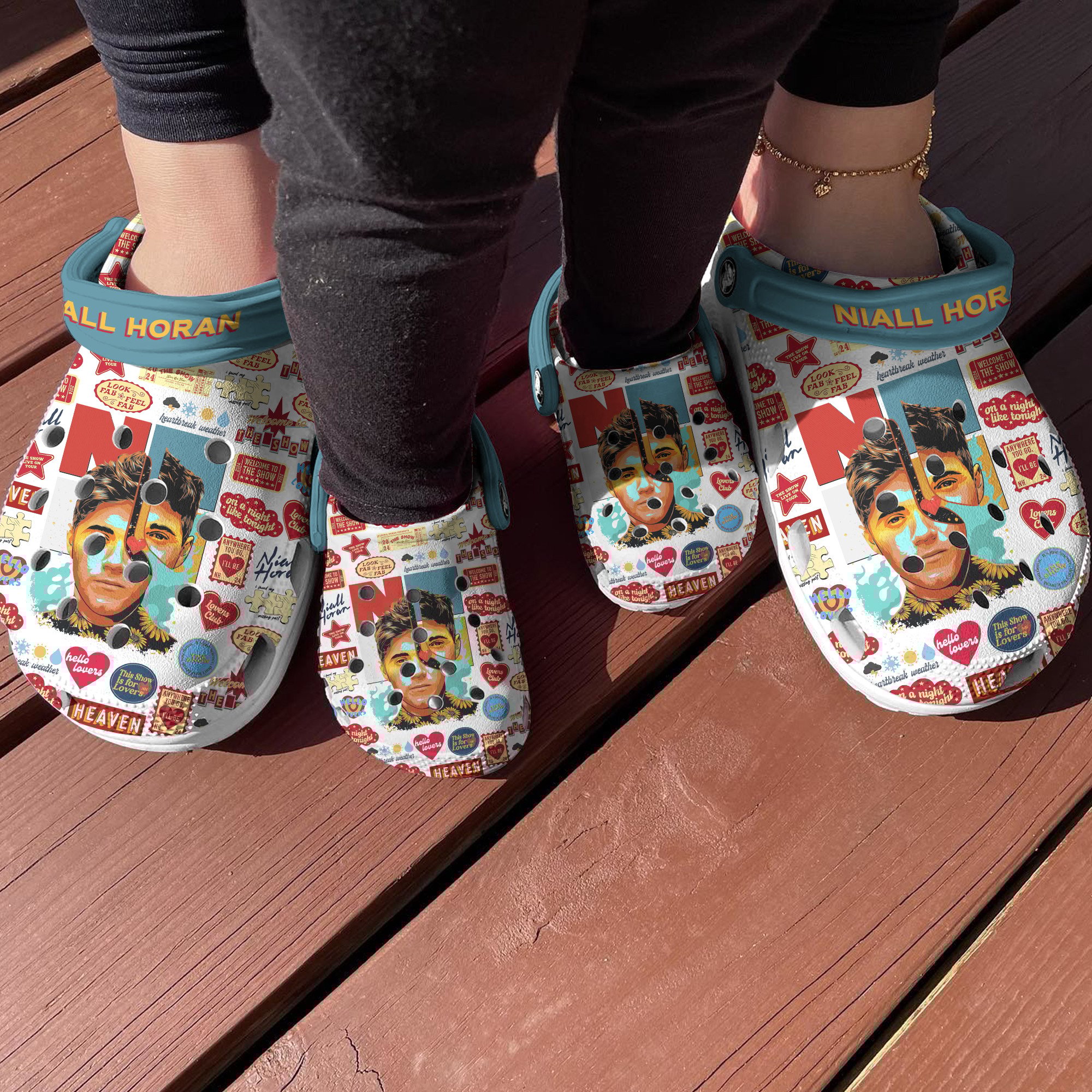 Merchidea Niall Horan Music Crocs Crocband Clogs Shoes Comfortable For Men Women and Kids