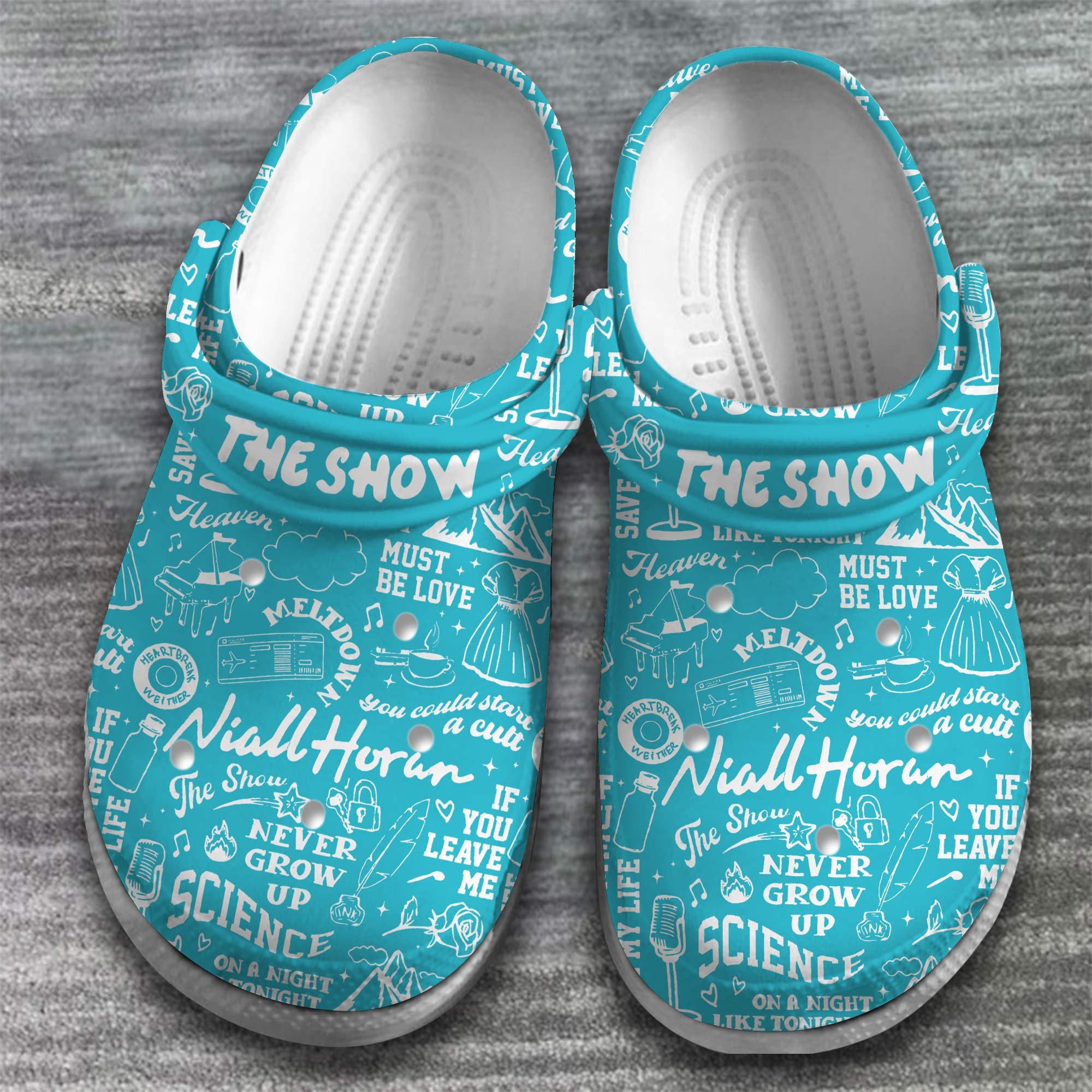 Merchidea Niall Horan One Direction Band Music Crocs Crocband Clogs Shoes Comfortable For Men Women and Kids