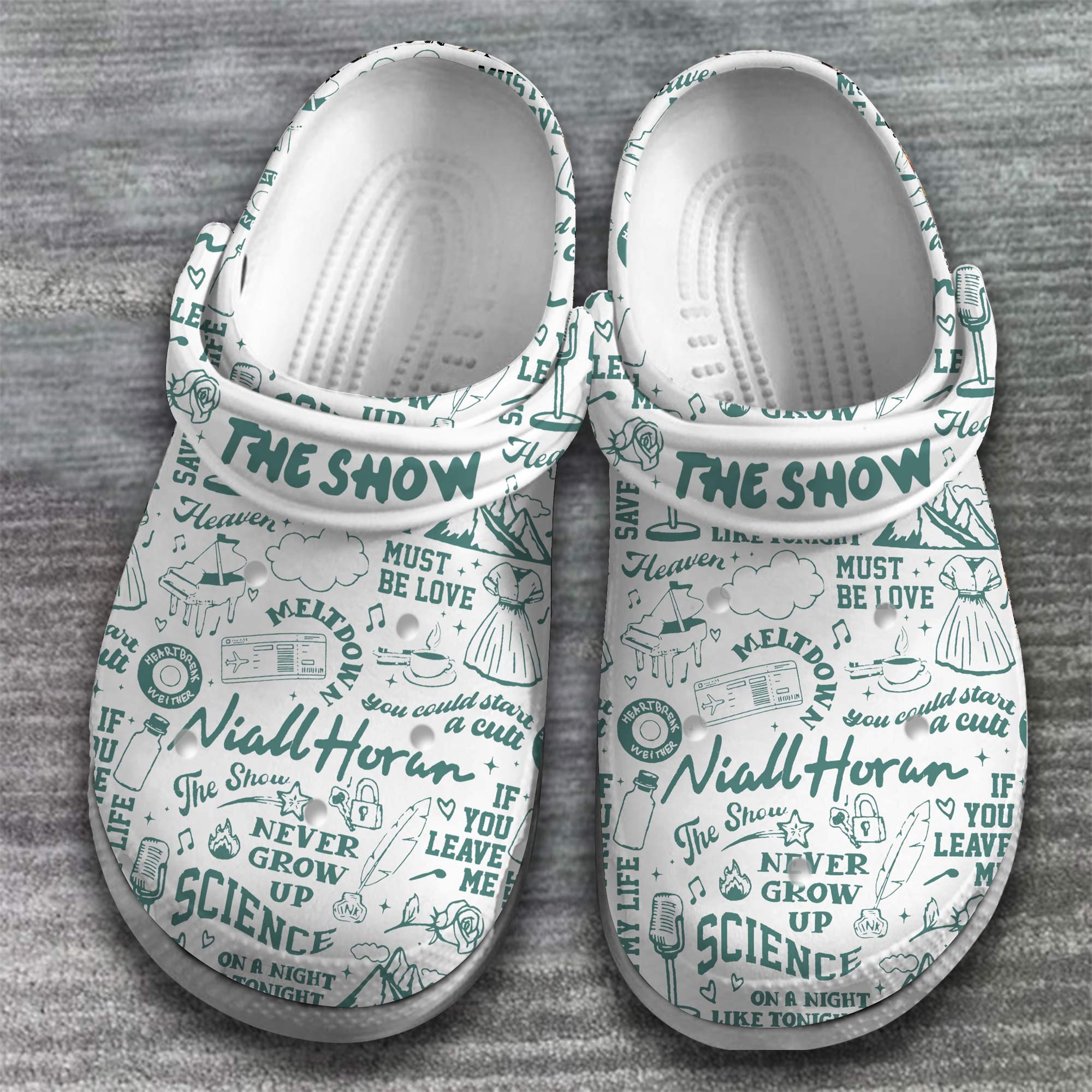 Merchidea Niall Horan One Direction Band Music Crocs Crocband Clogs Shoes Comfortable For Men Women and Kids