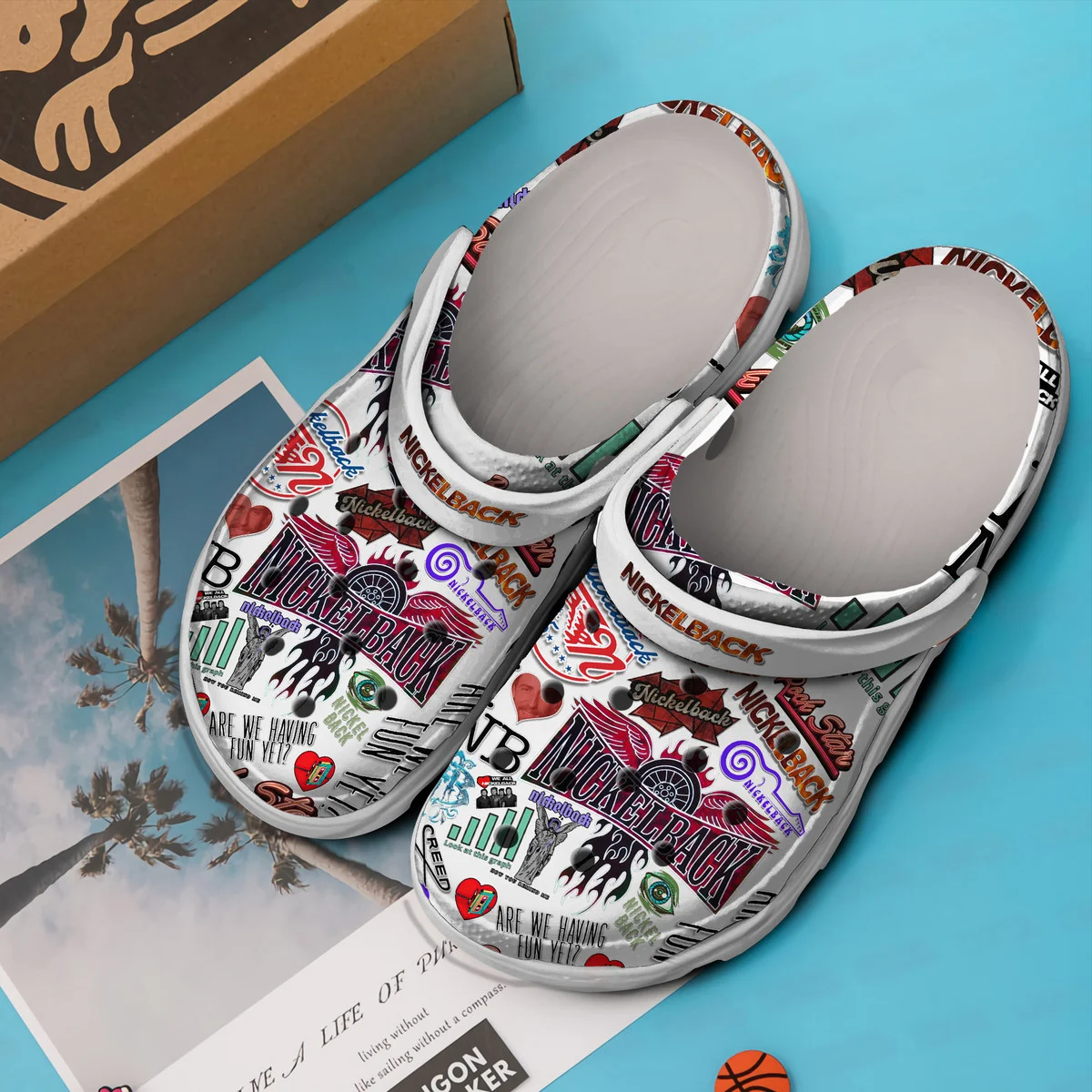 Merchidea Nickelback Rock band Music Crocs Crocband Clogs For Men Women and Kids