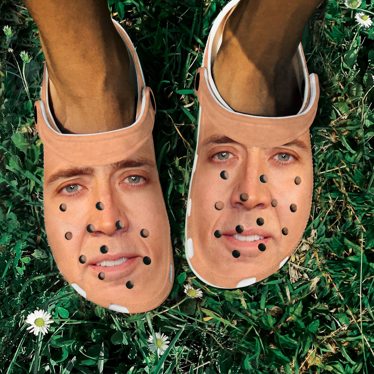 Merchidea Nicolas Cage Actor Crocs Crocband Clogs Shoes Comfortable For Men Women and Kids
