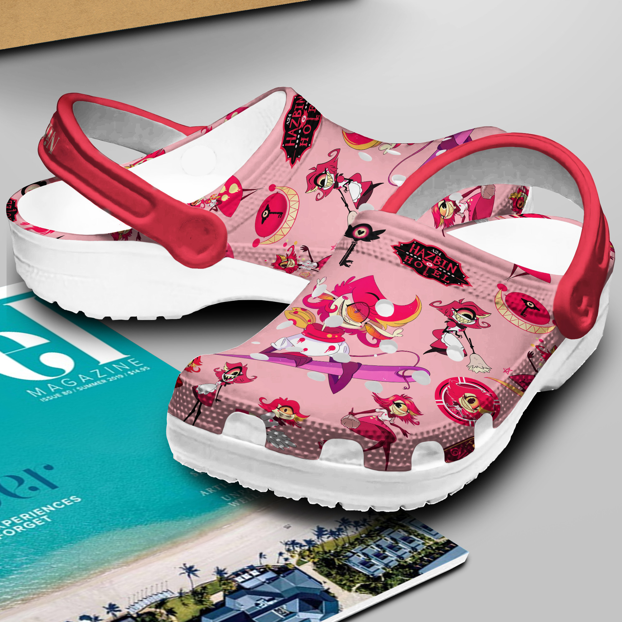 Merchidea Niffty Hazbin Hotel TV Series Crocs Crocband Clogs Shoes Comfortable For Men Women and Kids