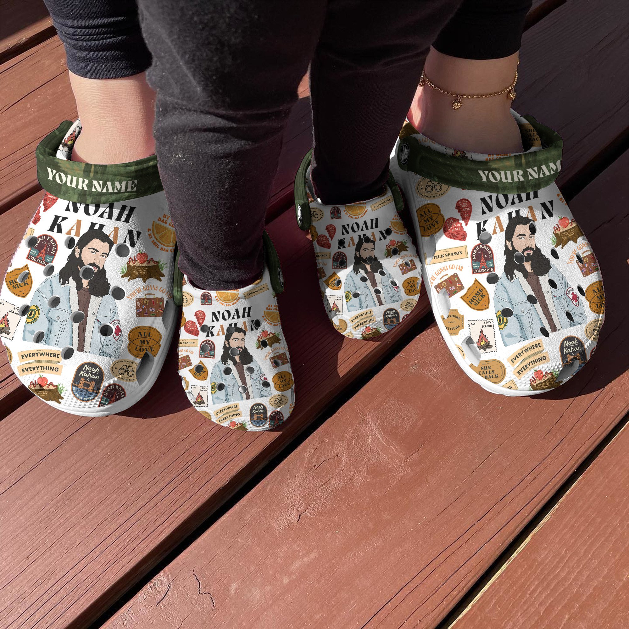 Merchidea Noah Kahan Music Crocs Crocband Clogs Shoes Comfortable For Men Women and Kids