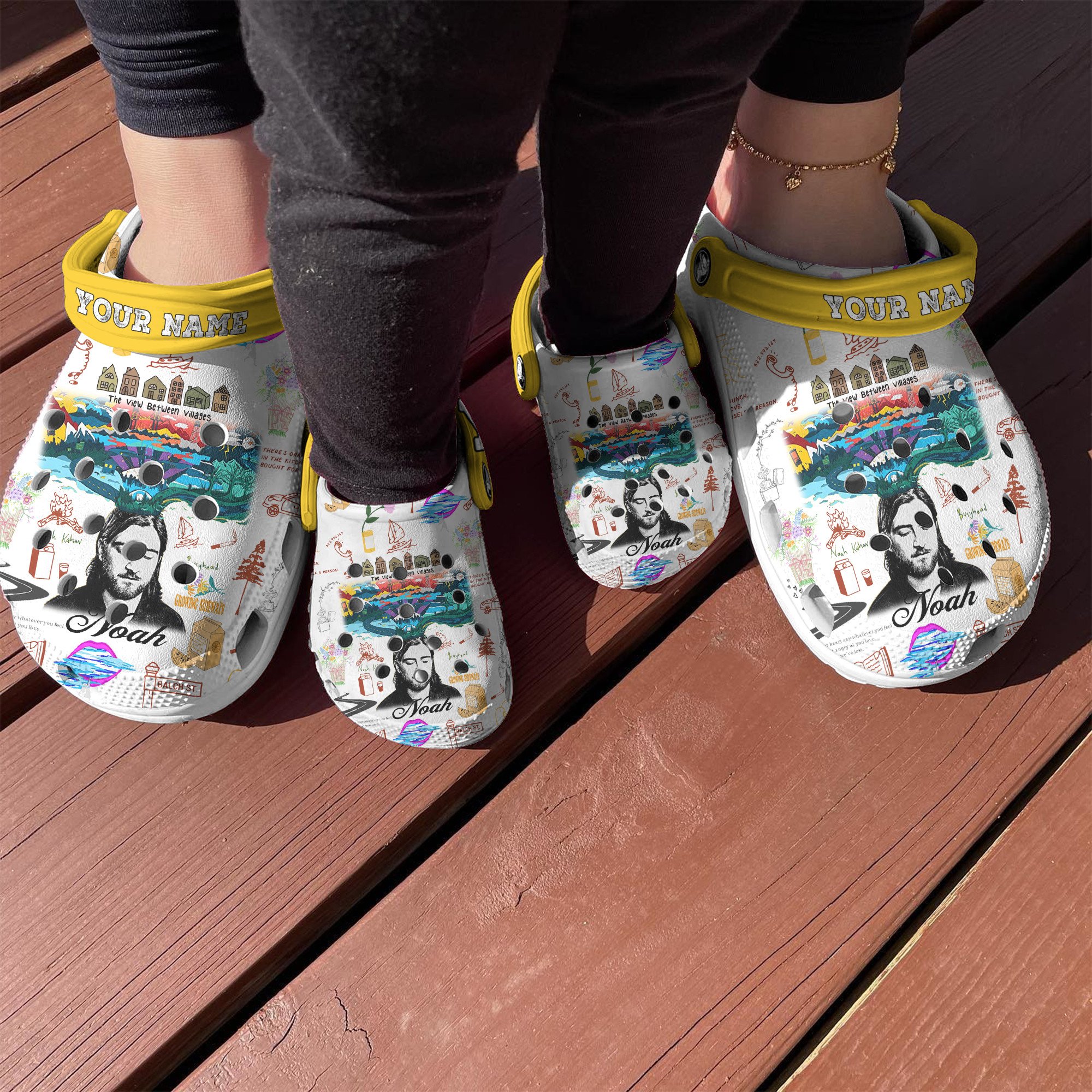 Merchidea Noah Kahan Music Crocs Crocband Clogs Shoes Comfortable For Men Women and Kids