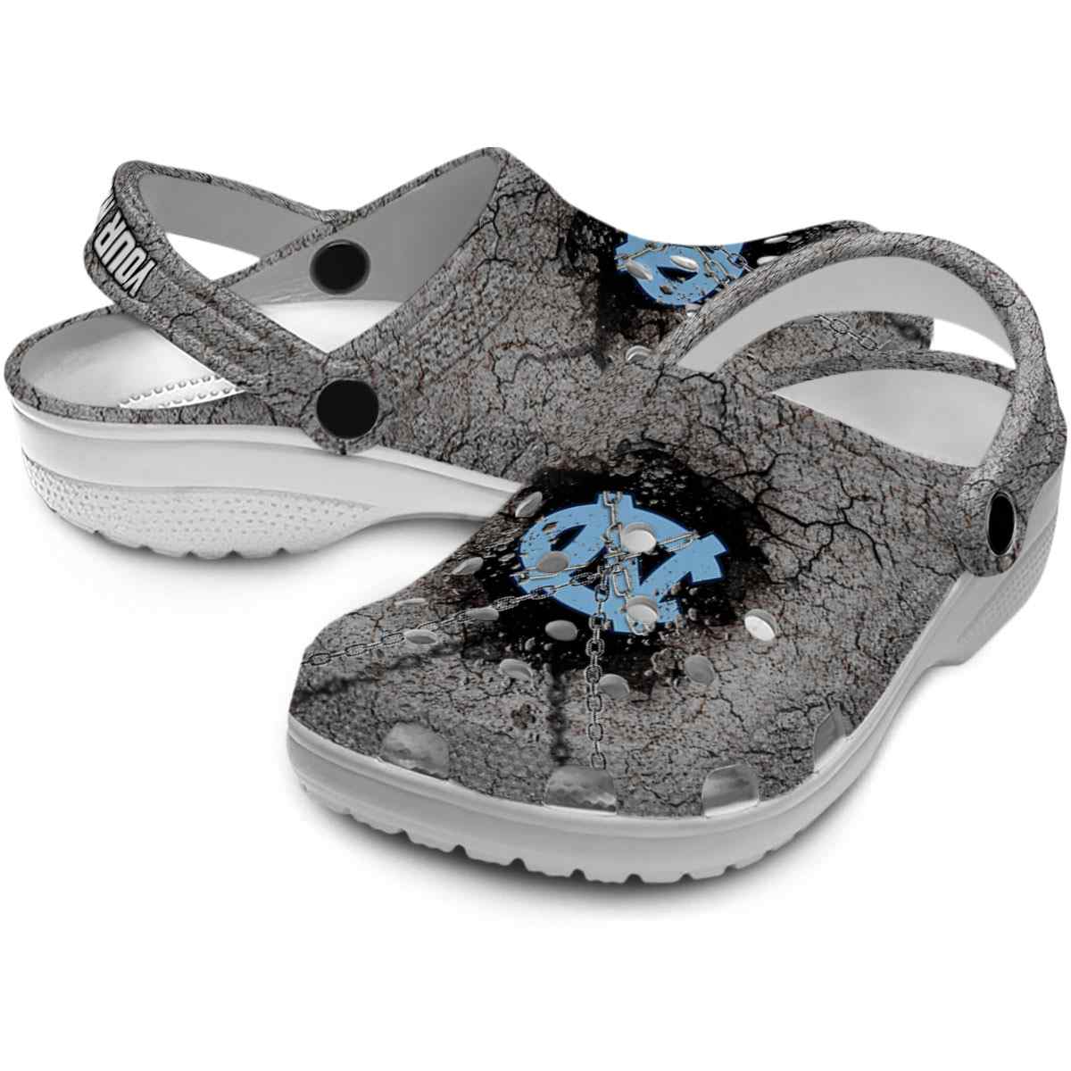 Merchidea North Carolina Tar Heels NCAA Sport Crocs Crocband Clogs Shoes Comfortable For Men Women and Kids