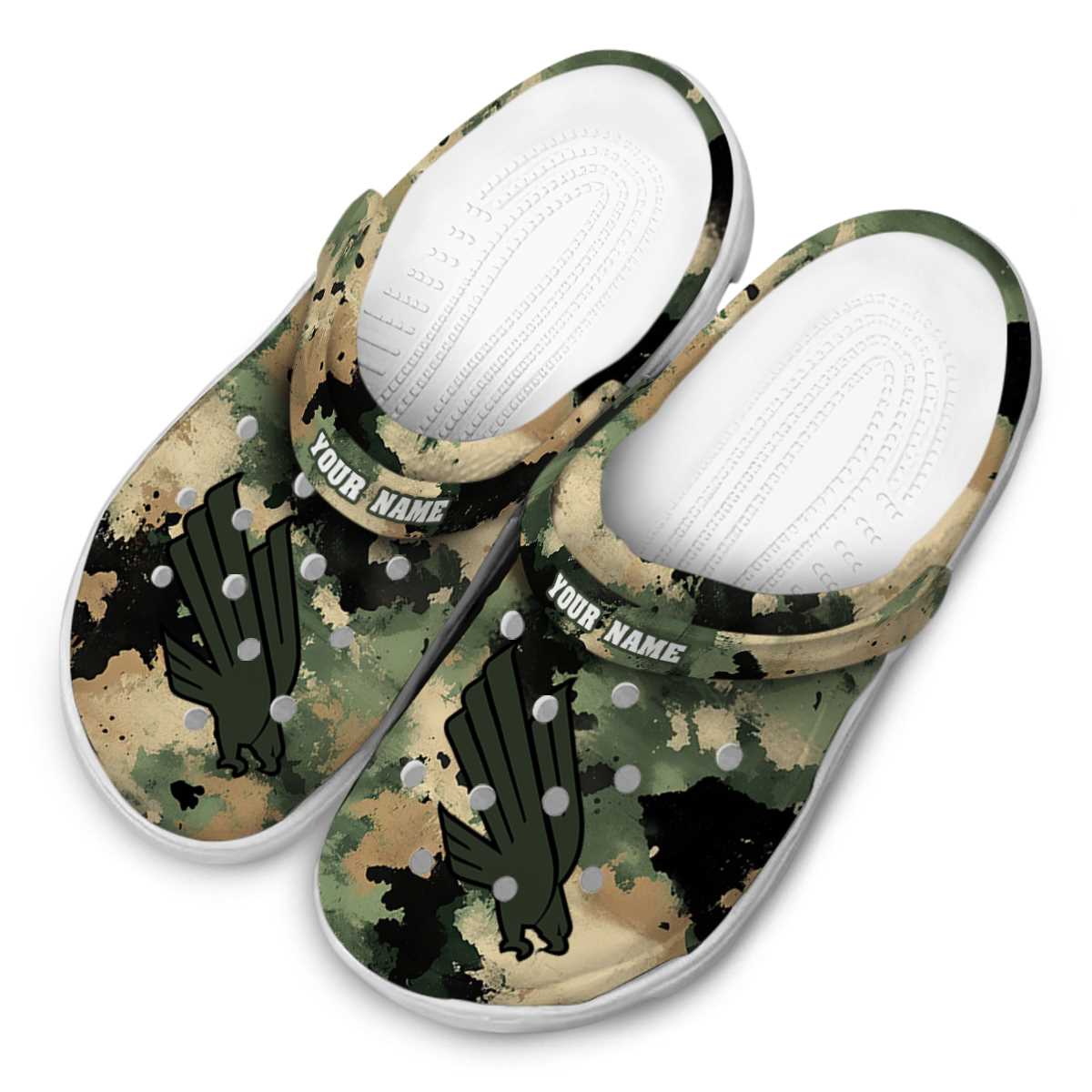 Merchidea North Texas Mean Green NCAA Sport Crocs Crocband Clogs Shoes Comfortable For Men Women and Kids