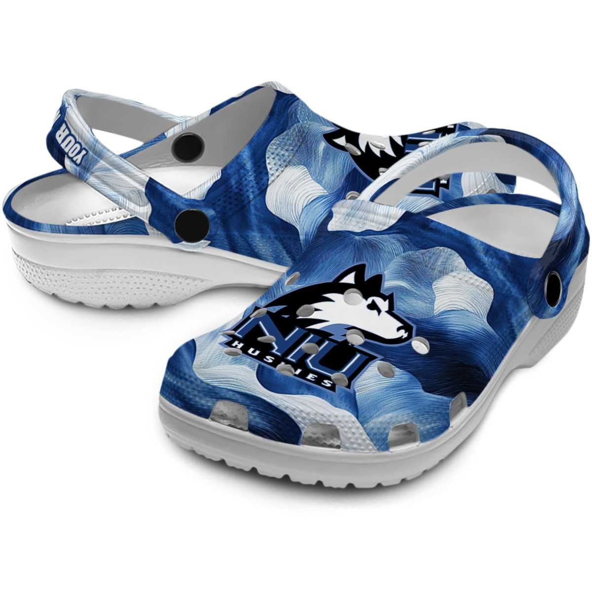 Merchidea Northern Illinois Huskies NCAA Sport Crocs Crocband Clogs Shoes Comfortable For Men Women and Kids