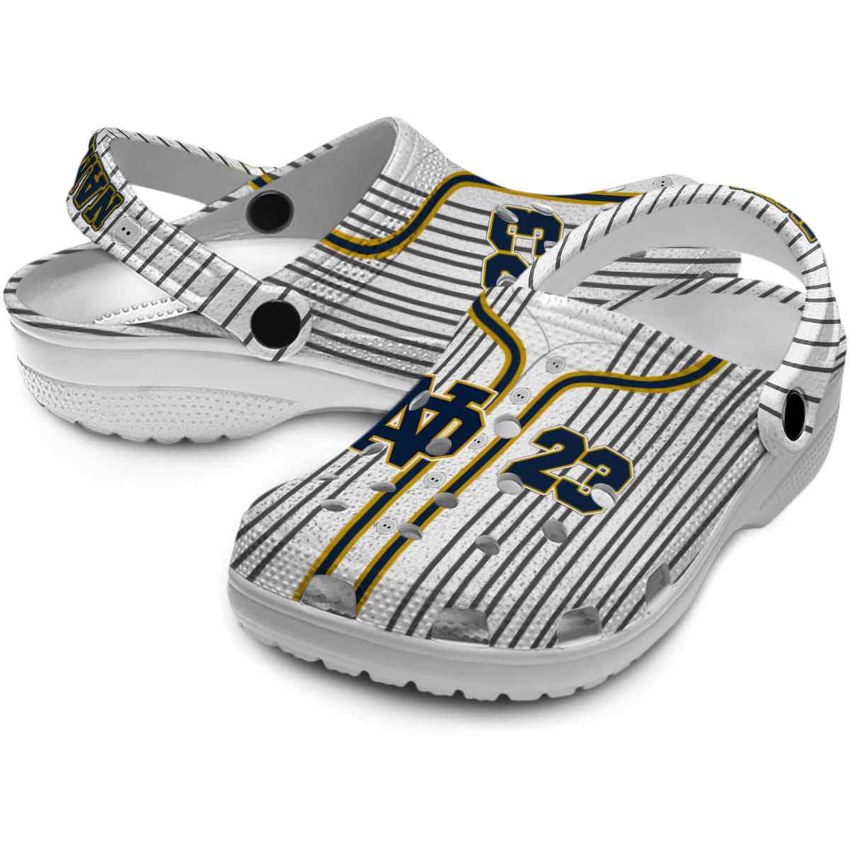 Merchidea Notre Dame Fighting Irish NCAA Sport Crocs Crocband Clogs Shoes Comfortable For Men Women and Kids