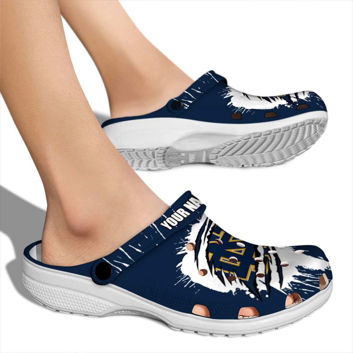 Merchidea Notre Dame Fighting Irish NCAA Sport Crocs Crocband Clogs Shoes Comfortable For Men Women and Kids