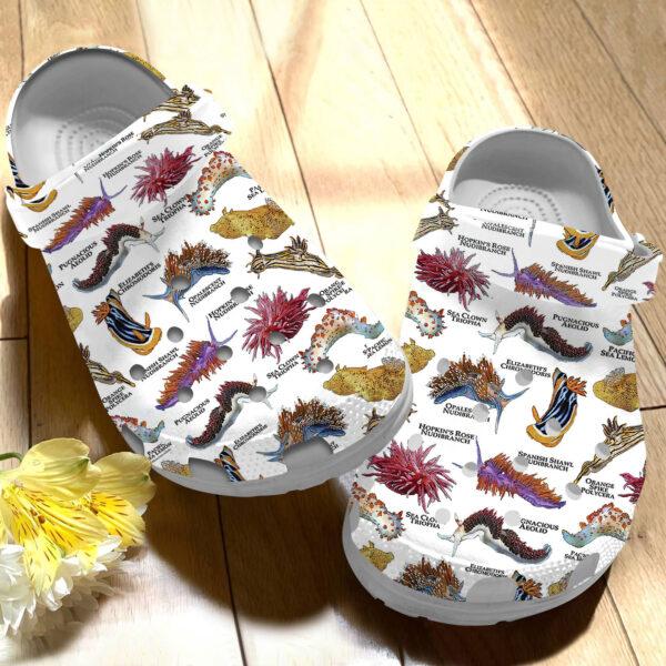 Merchidea Nudibranchs Of The World Crocs Crocband Clogs Shoes Comfortable For Men Women and Kids