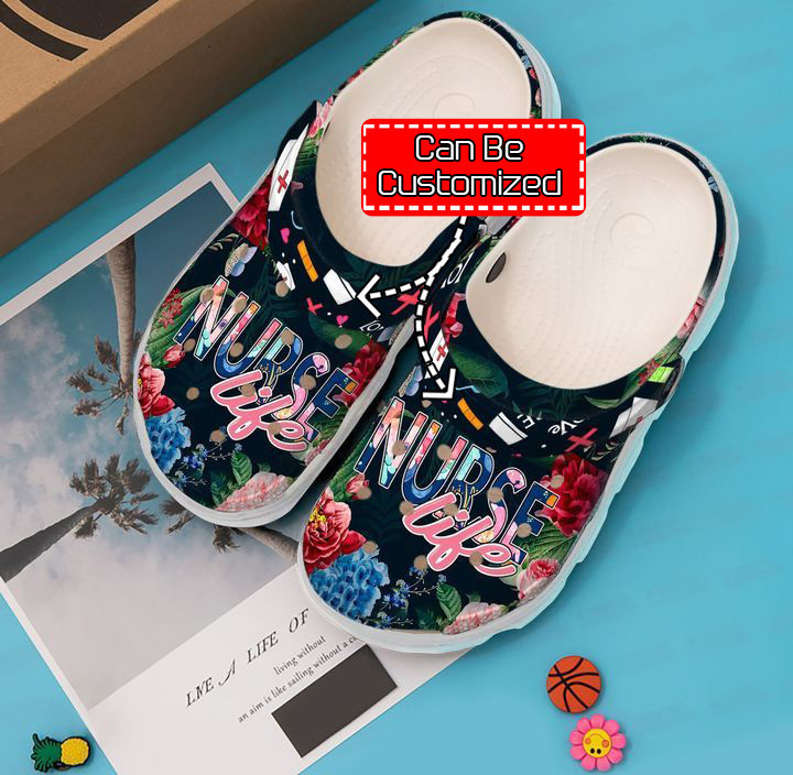 Merchidea Nurse - Nurse Floral Life clog Shoes For Men And Women